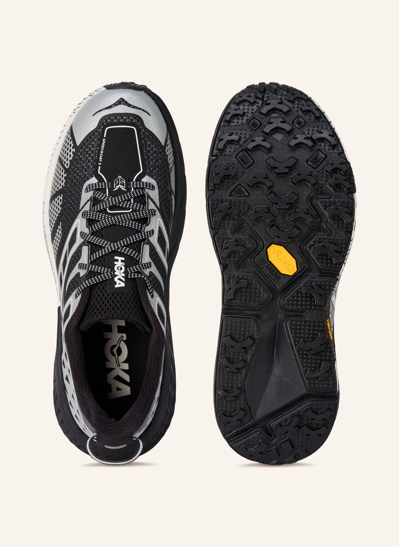 HOKA Sneaker SPEEDGOAT 2: ZWART / ZILVER / WIT