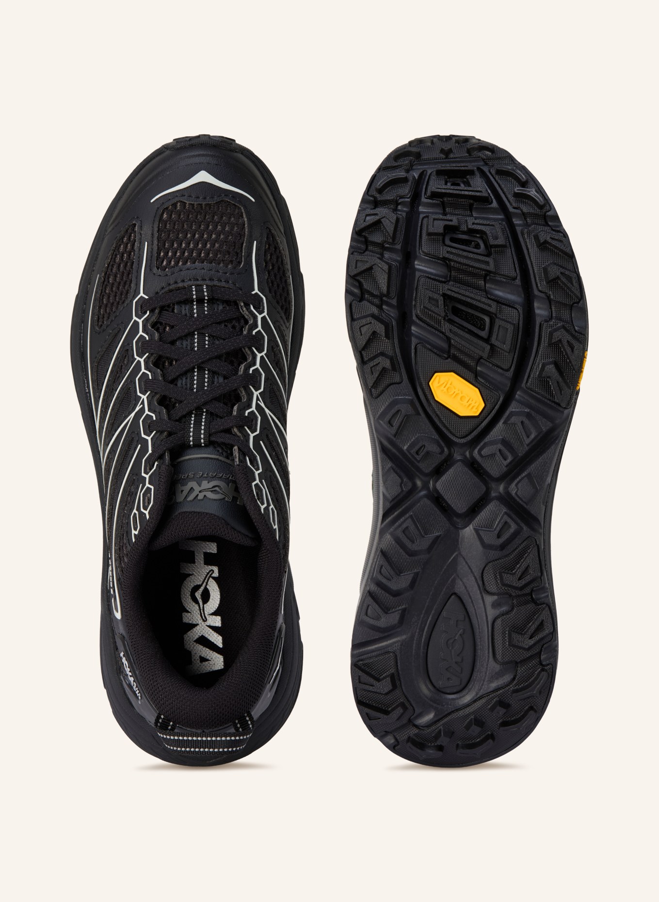HOKA Baskets MAFATE SPEED 2: NOIR / GRIS FONCÉ