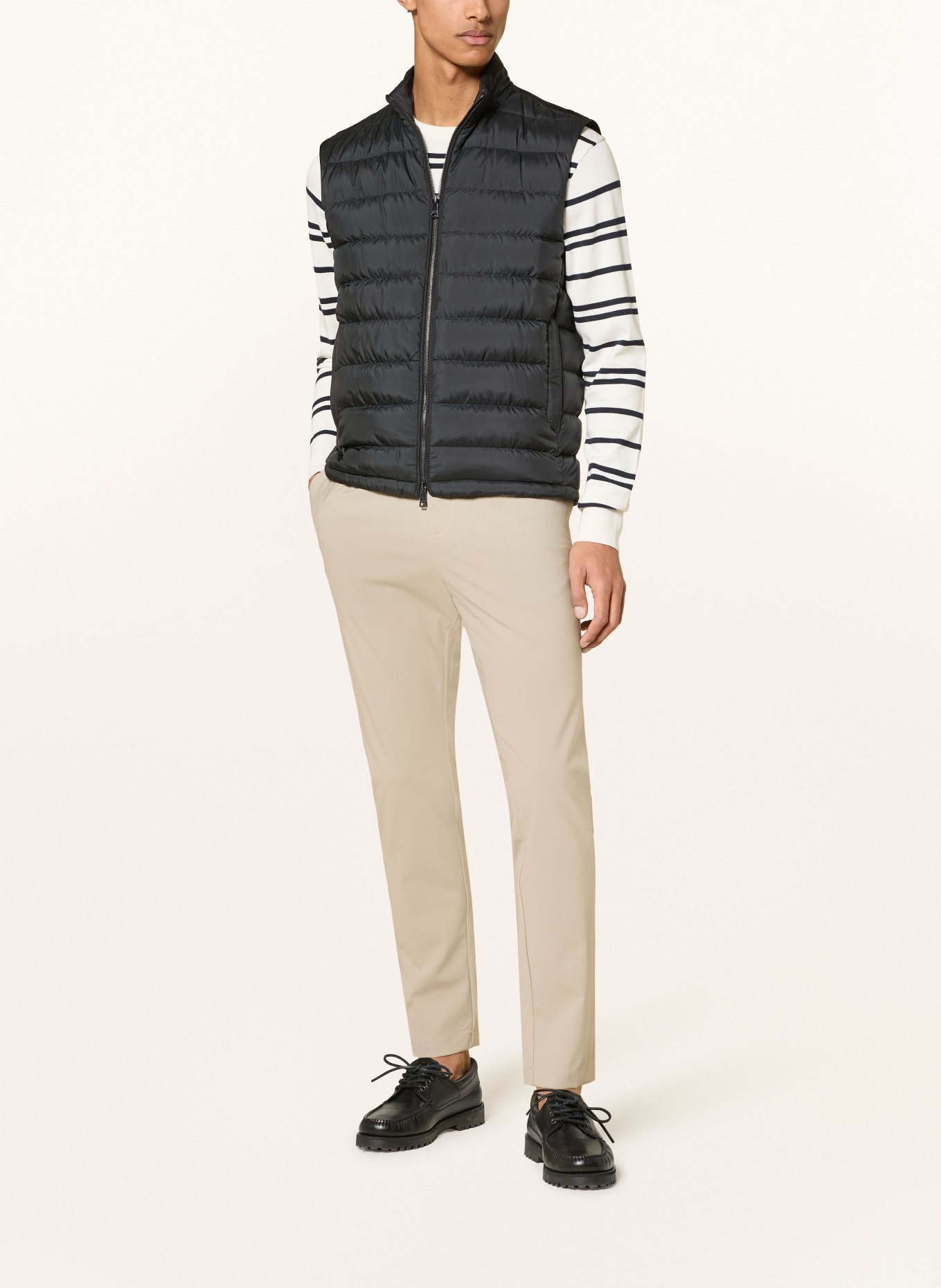 PAUL & SHARK Lightweight down vest: BLACK