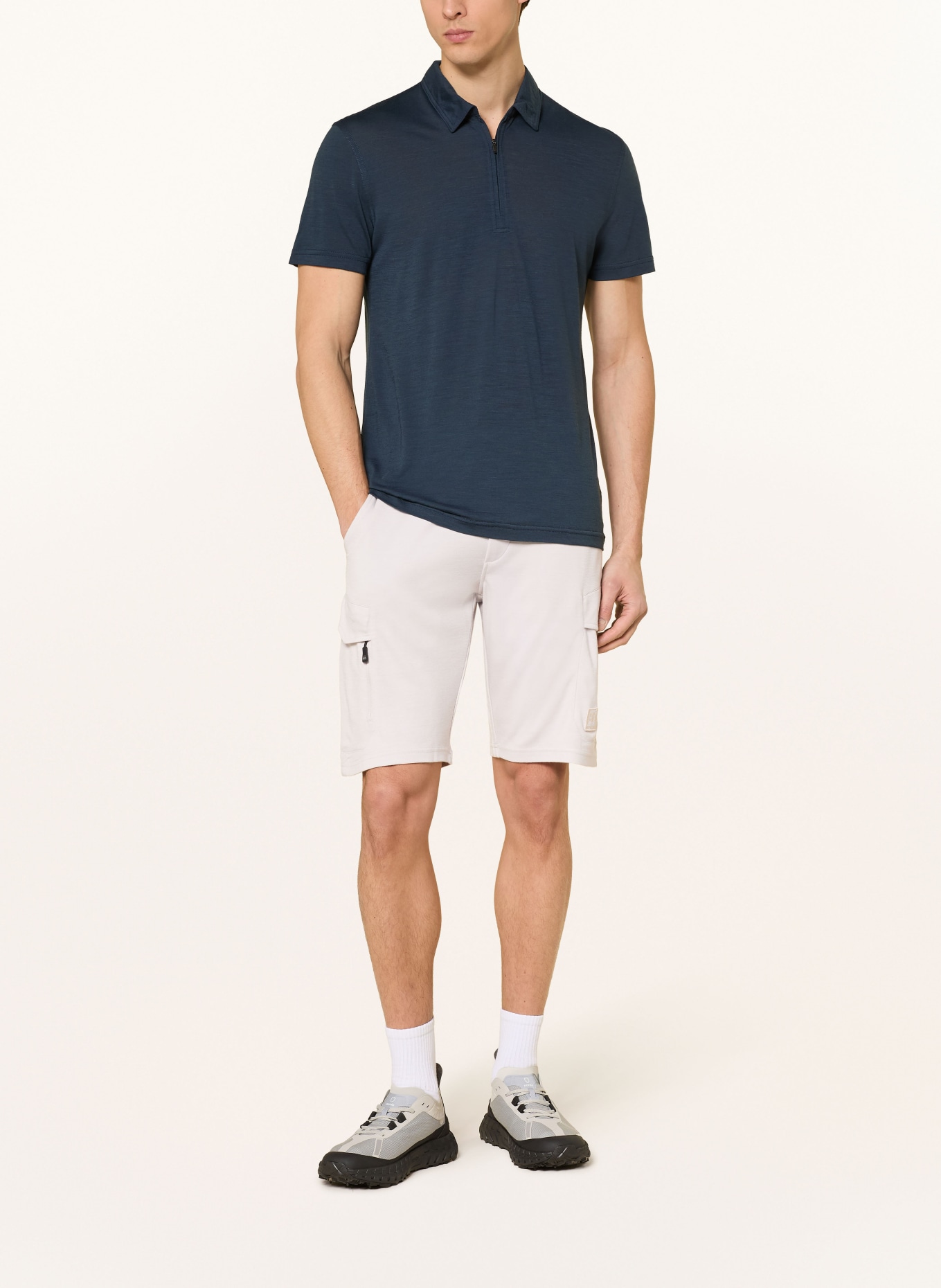 super.natural Szorty dresowe CARGO BIO z bawełną: KREMOWY