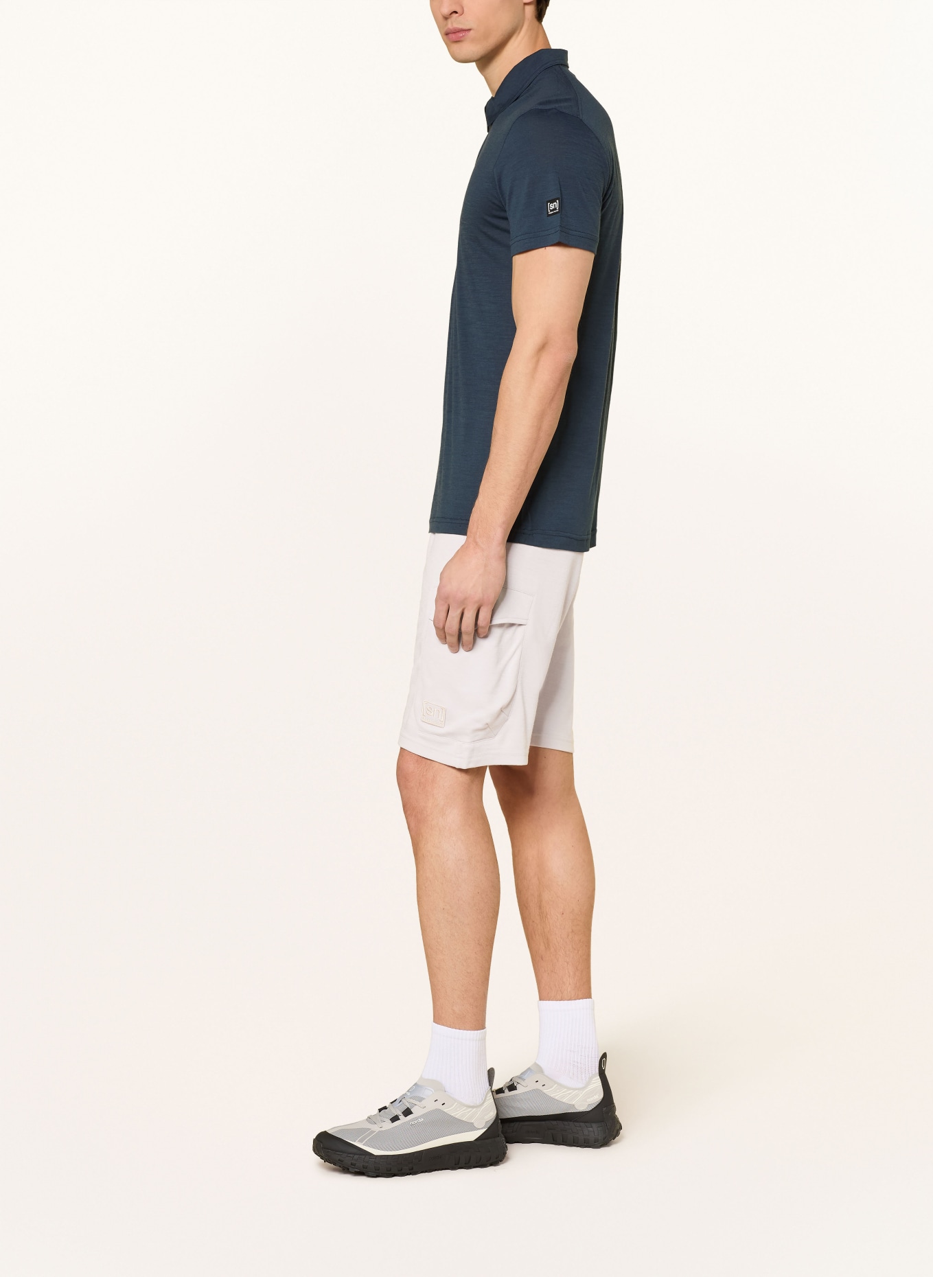 super.natural Szorty dresowe CARGO BIO z bawełną: KREMOWY