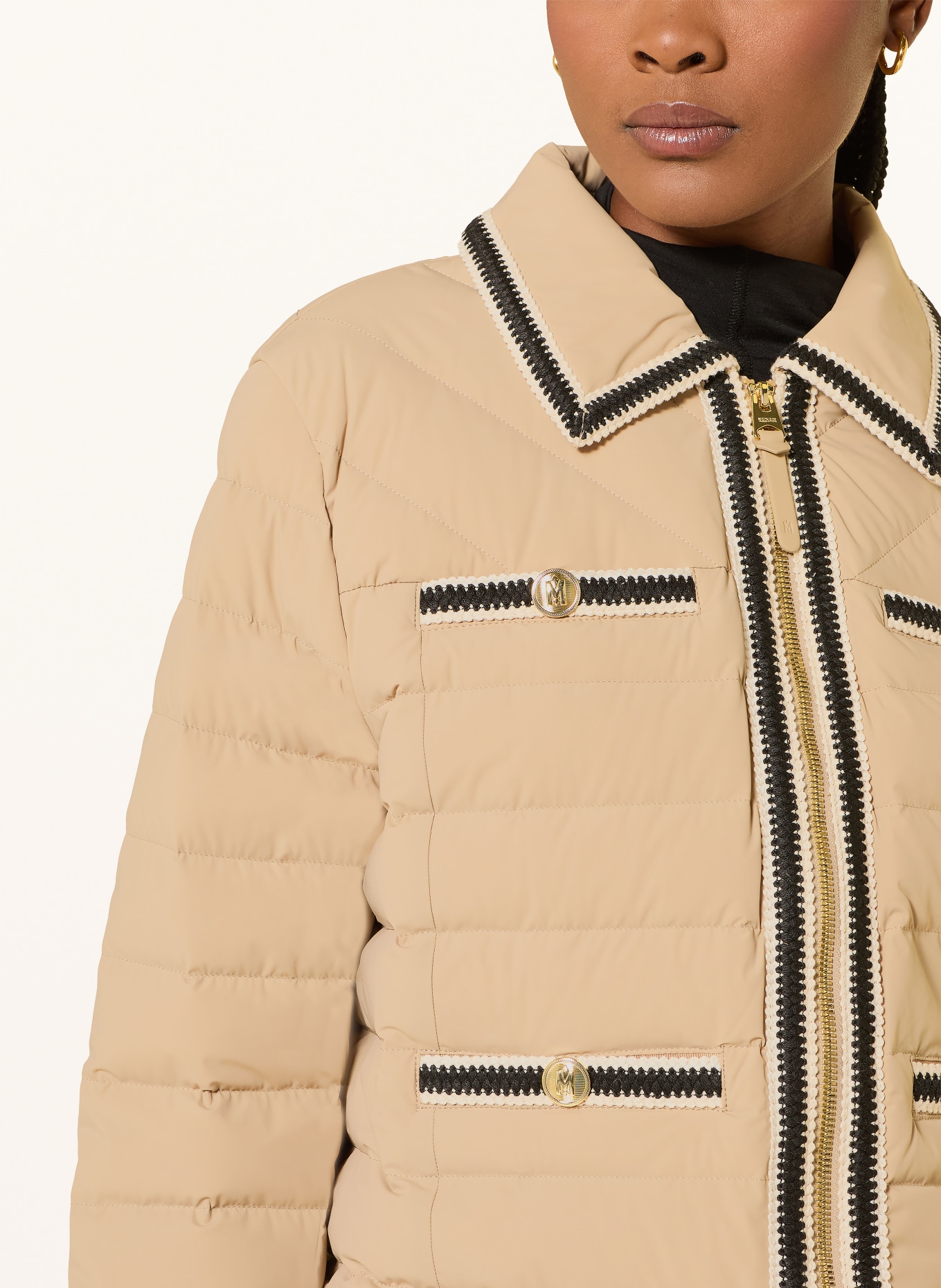 Mackage Daunenjacke PETUNIA: BEIGE / CREME / SCHWARZ