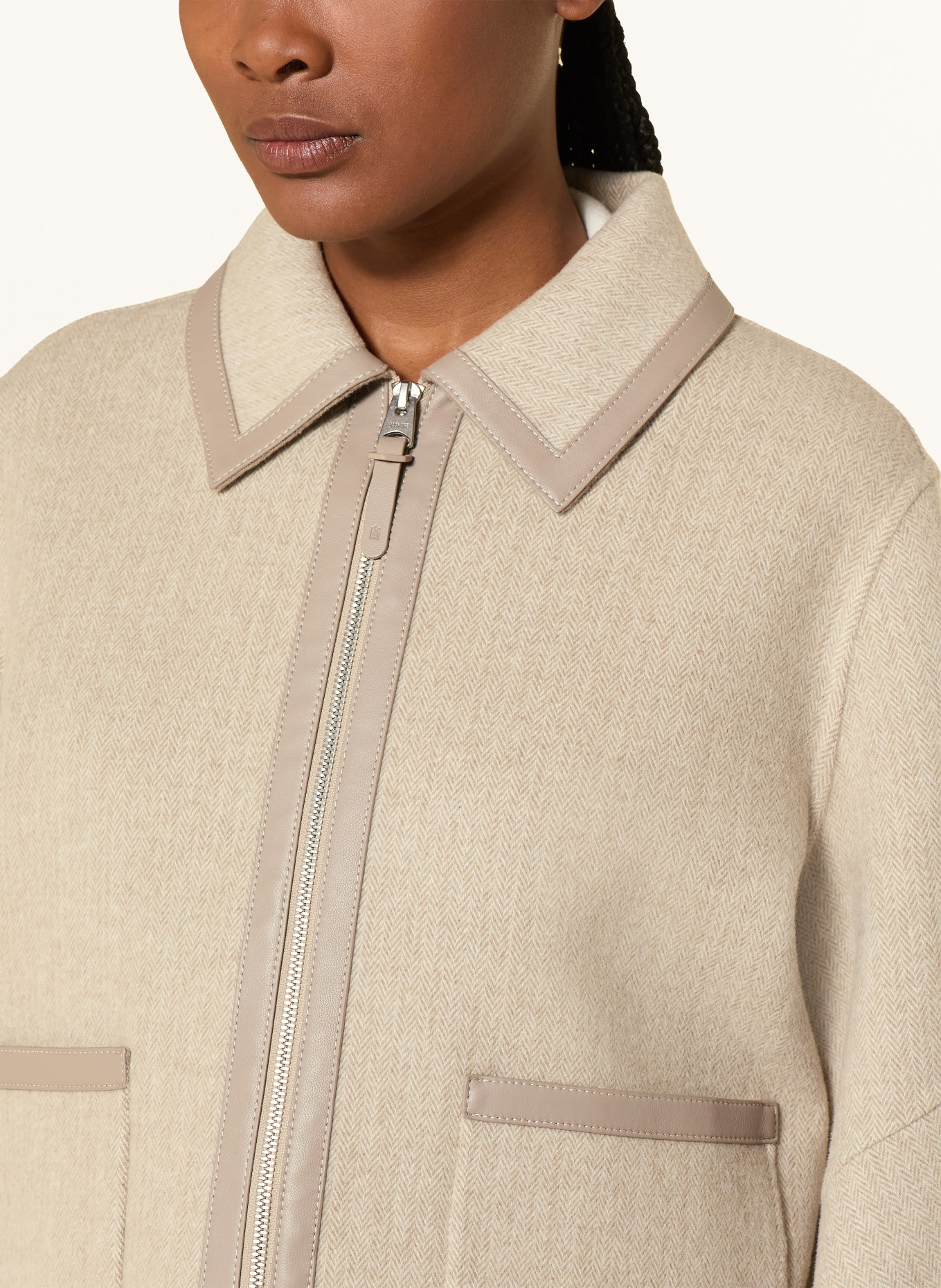 Mackage Kastenjacke SOLANA: HELLBRAUN / CREME