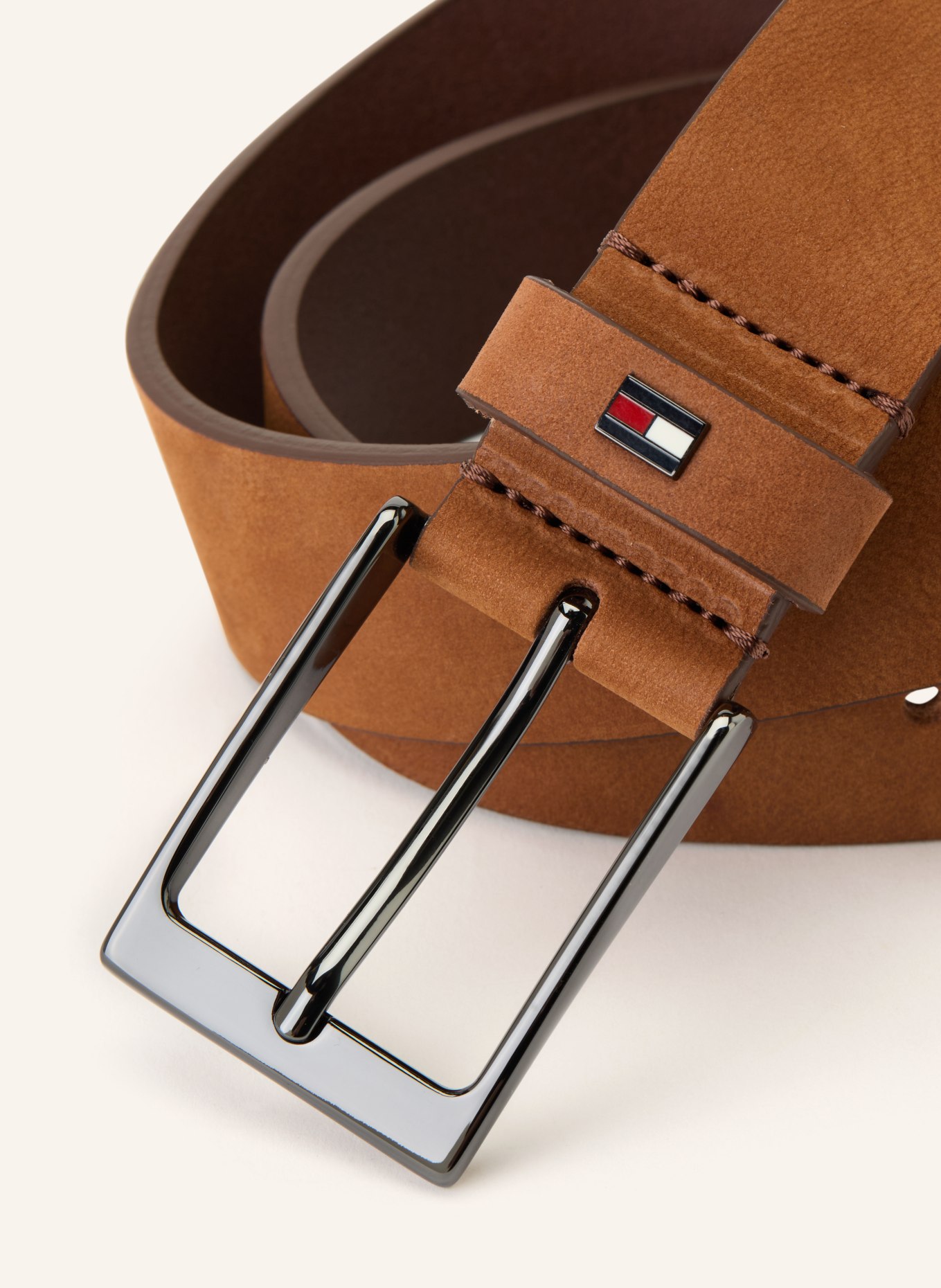 TOMMY HILFIGER LAYTON Leather Belt: BROWN
