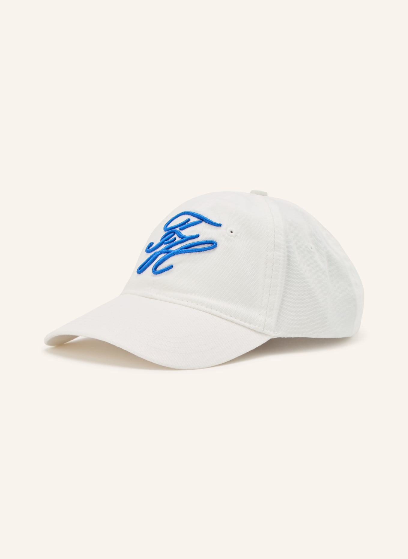 TOMMY HILFIGER cap: WHITE / BLUE