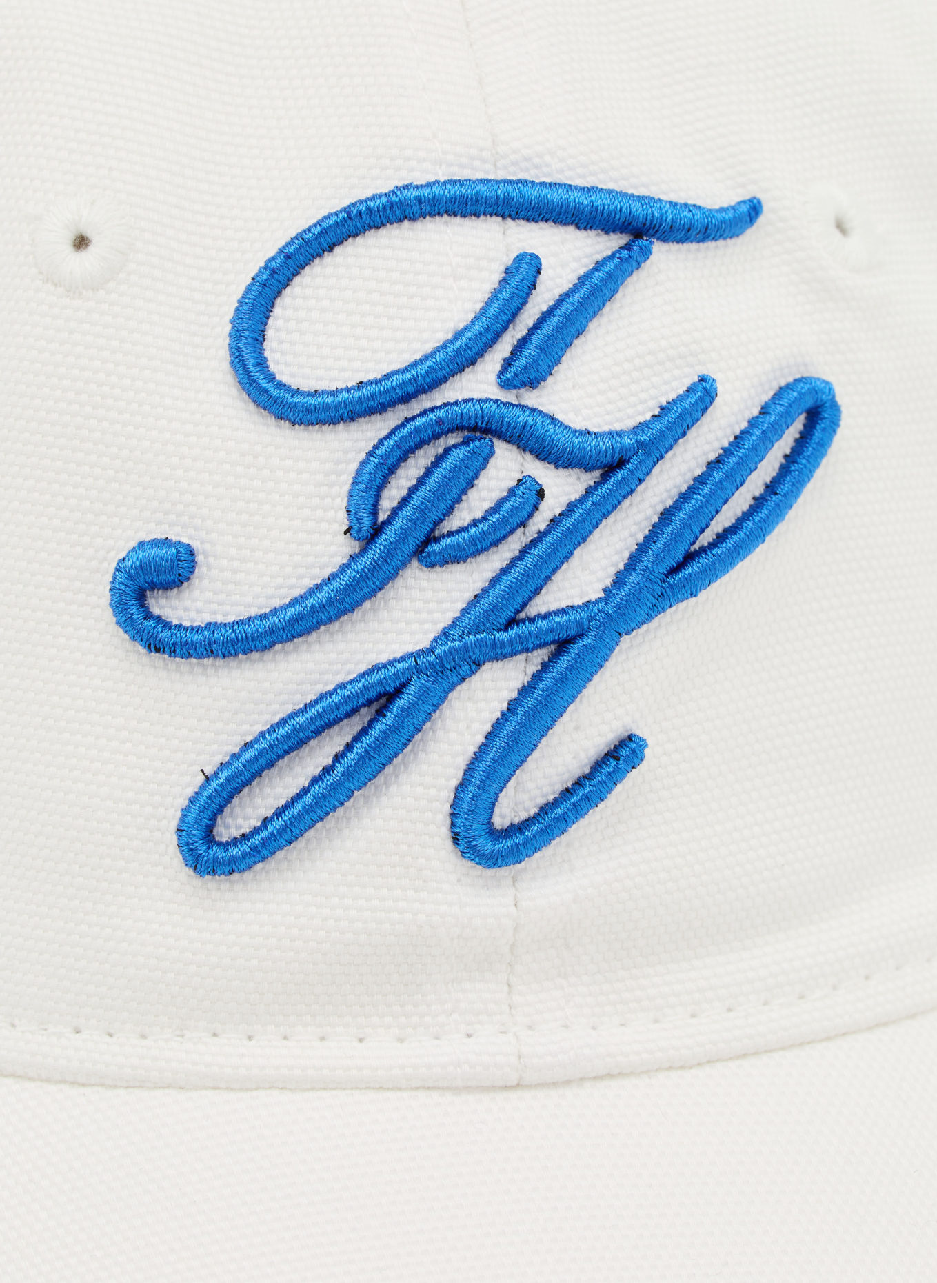 TOMMY HILFIGER cap: WHITE / BLUE