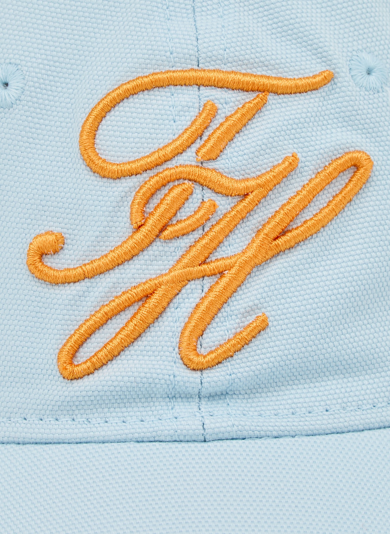 TOMMY HILFIGER cap: LIGHT BLUE / ORANGE