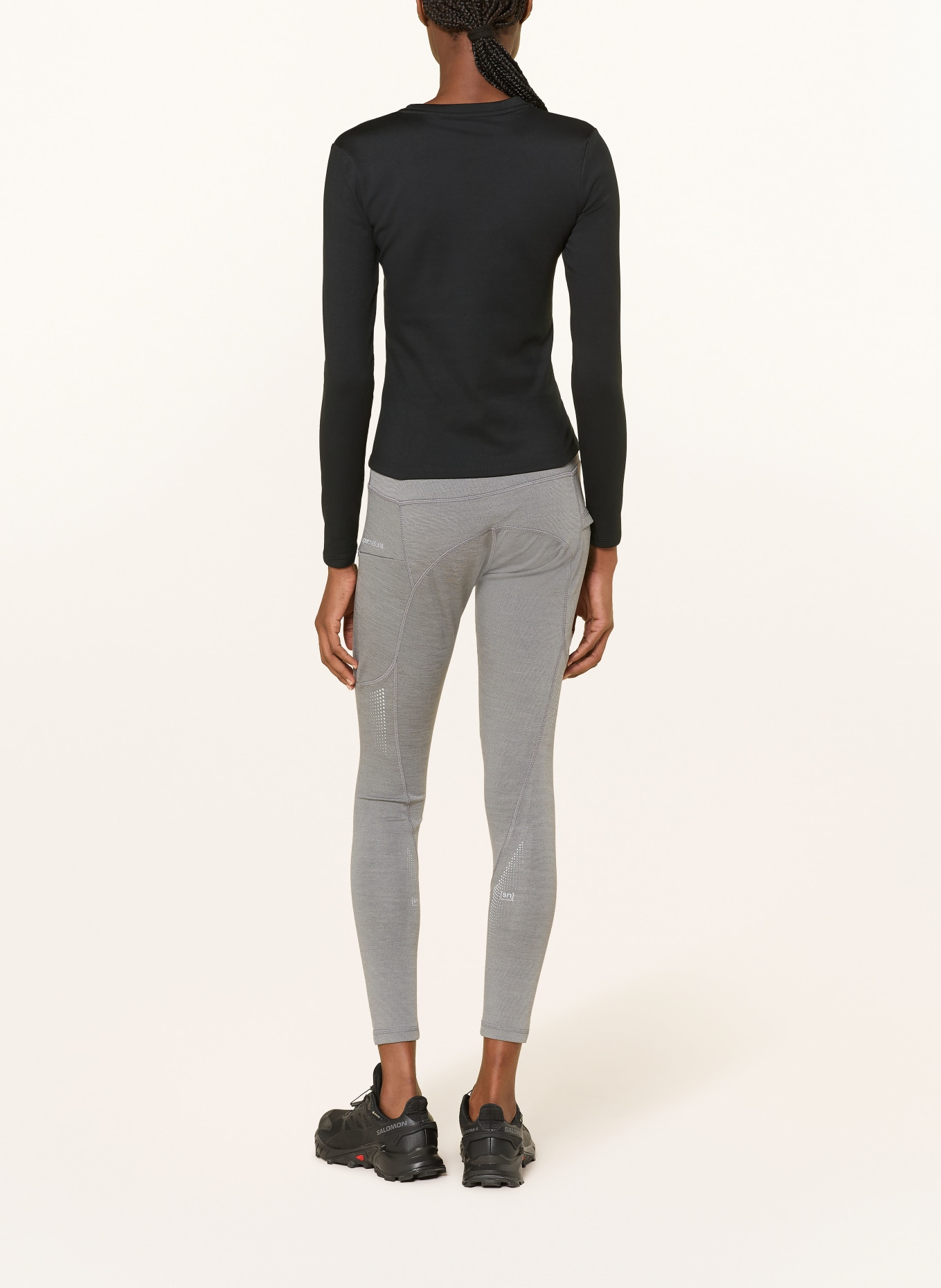 super.natural Tights ACTIVE LIGHTENING mit Merinowolle: GRAU