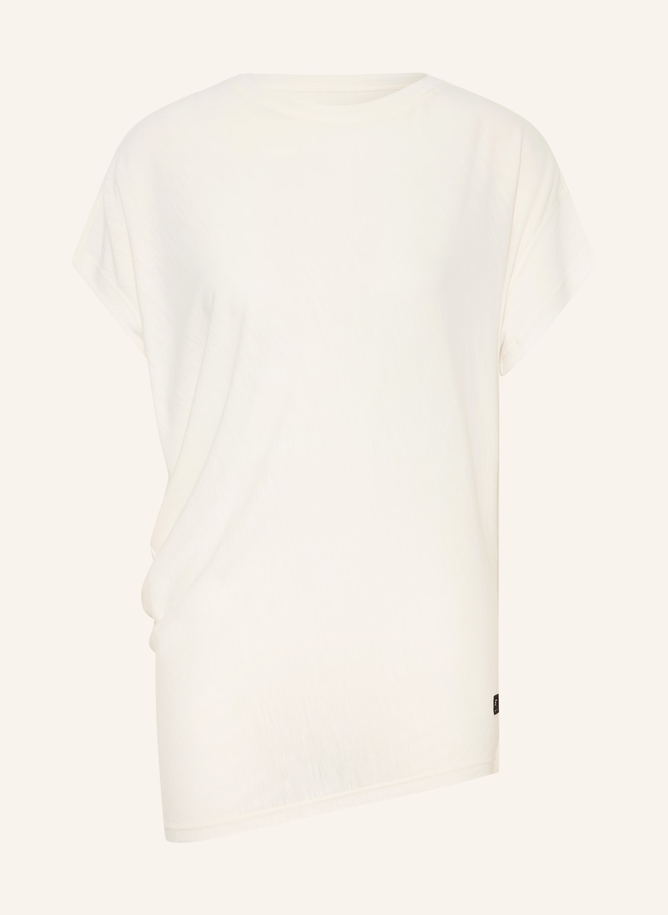 super.natural T-Shirt YOGA LOOSE mit Merinowolle: WEISS