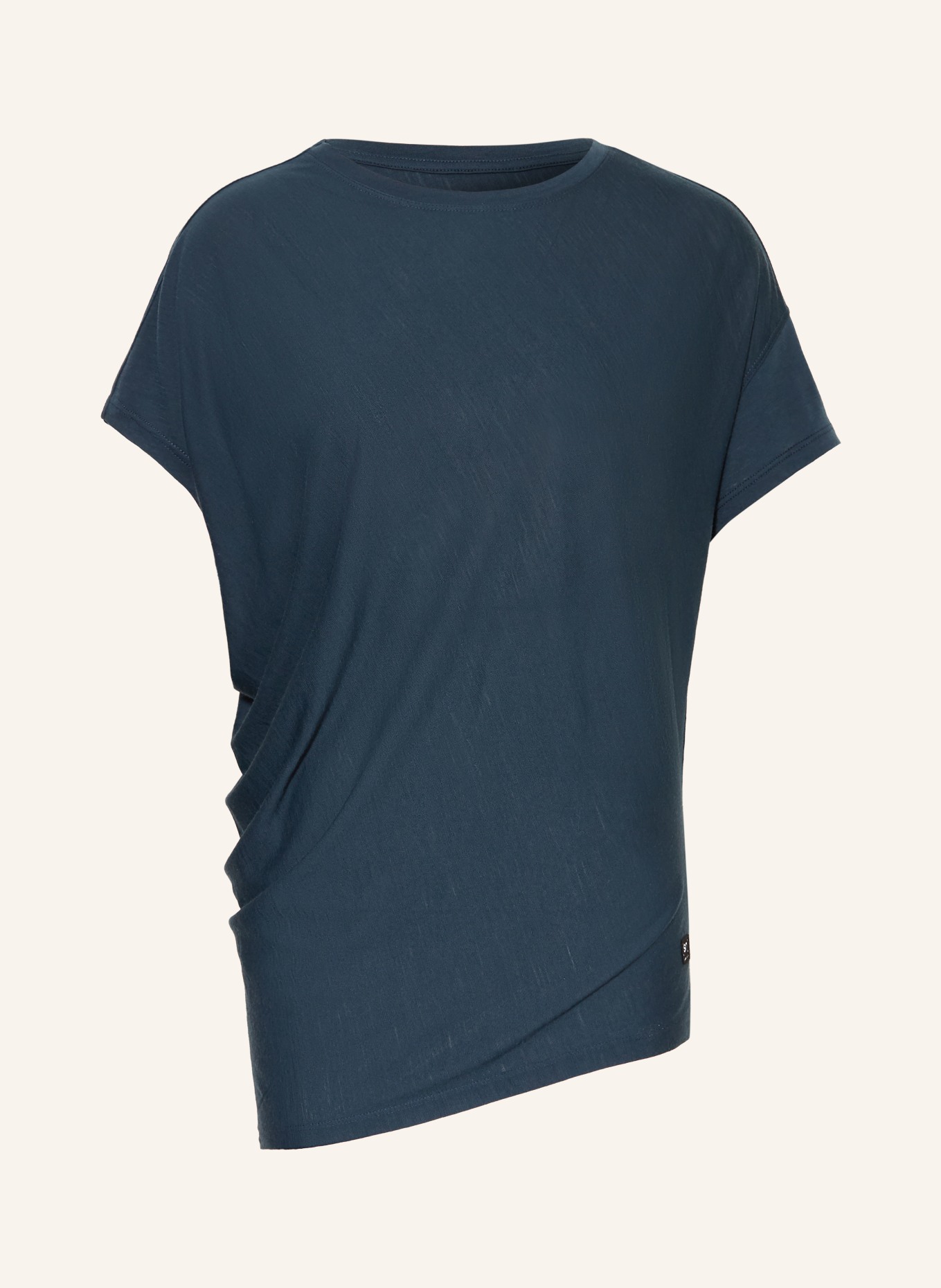 super.natural T-Shirt YOGA LOOSE mit Merinowolle: DUNKELBLAU