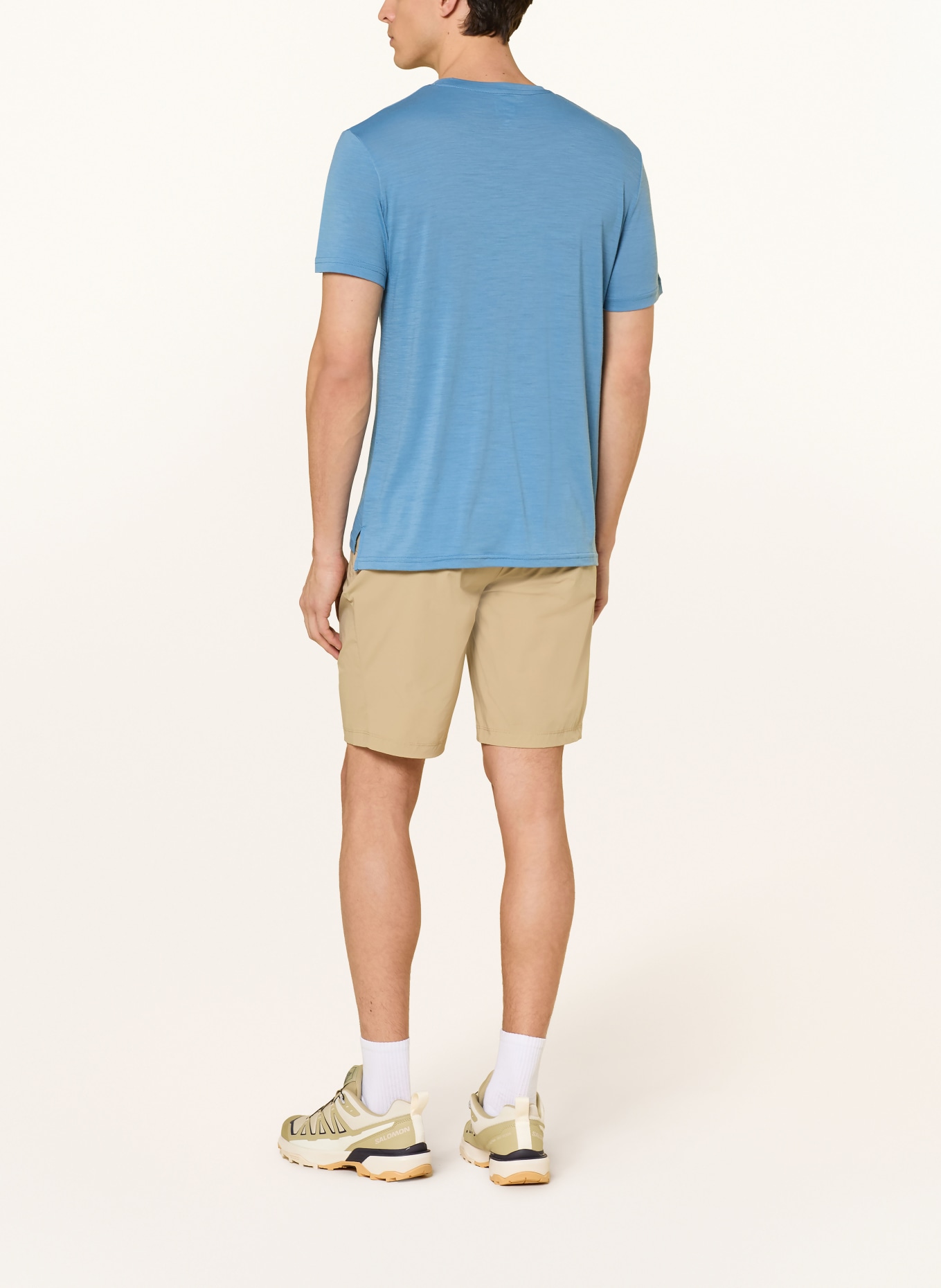 super.natural T-shirt VINTAGE BIKE z wełną merino: NIEBIESKI