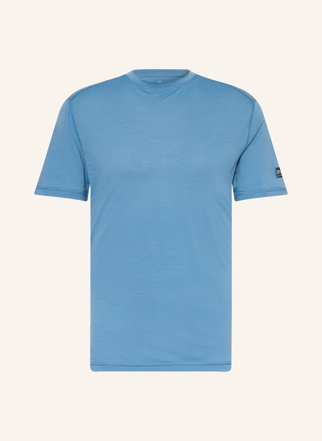 super.natural T-shirt SIERRA140 z wełną merino: JASNONIEBIESKI