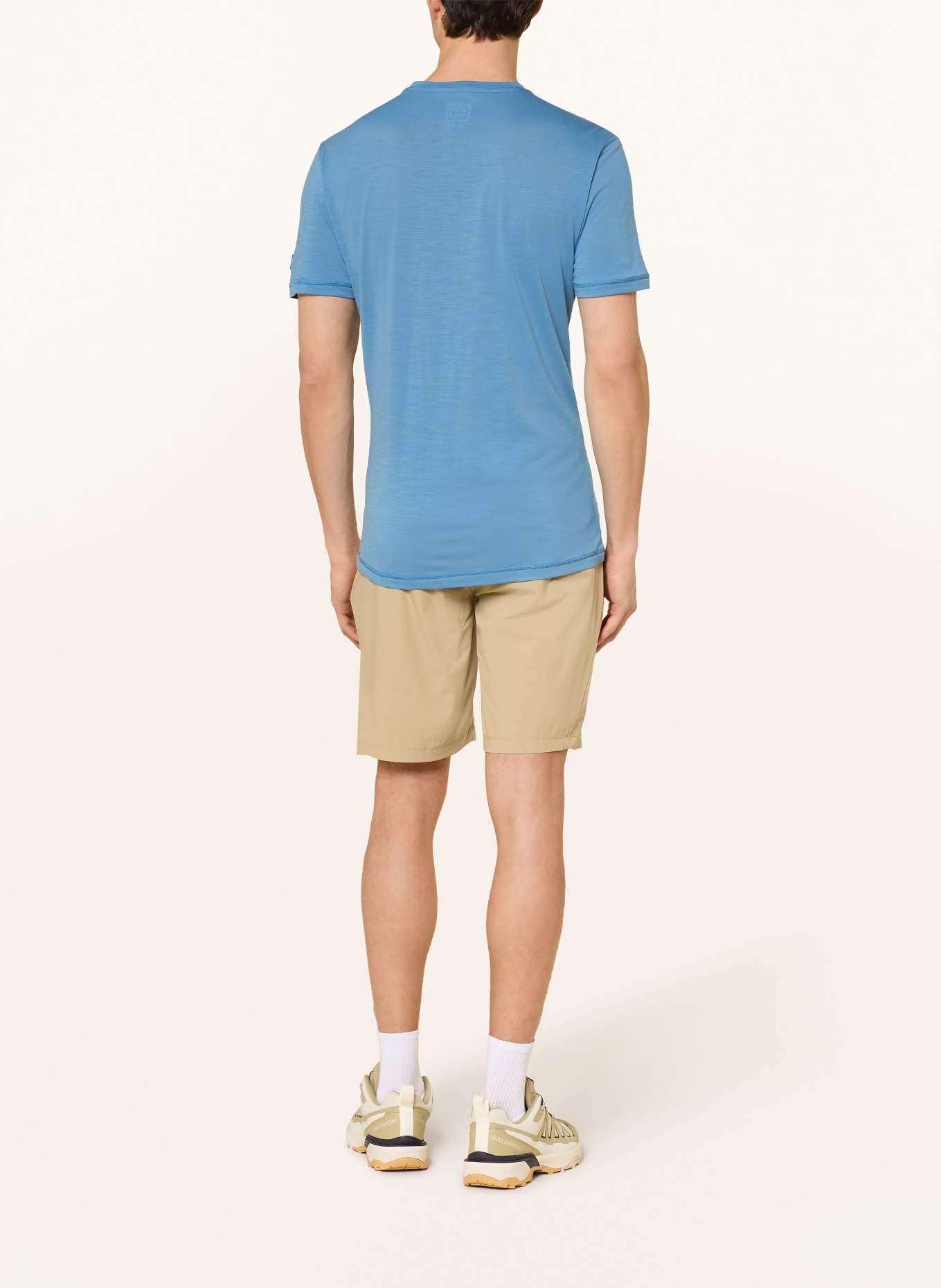 super.natural T-shirt SIERRA140 z wełną merino: JASNONIEBIESKI