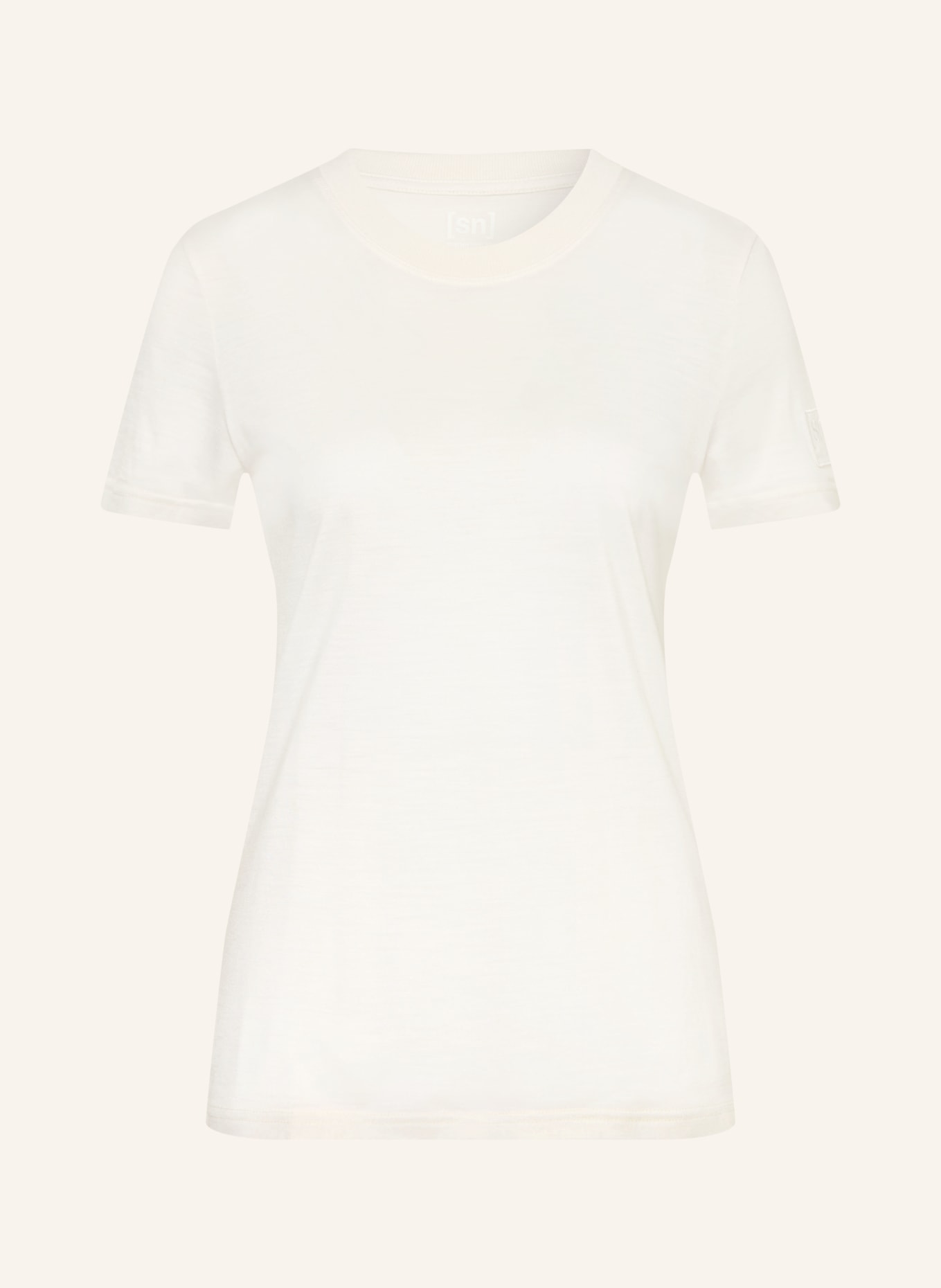 super.natural T-Shirt CASUAL RIB: CREME