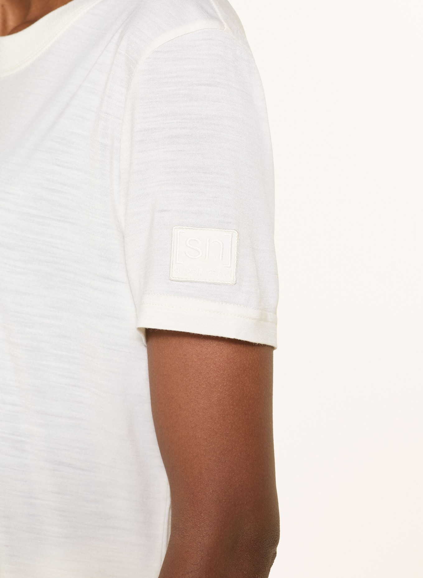 super.natural T-Shirt CASUAL RIB: CREME