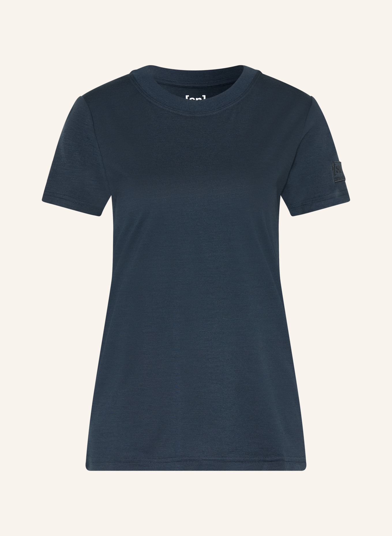 super.natural T-Shirt CASUAL RIB: DUNKELBLAU