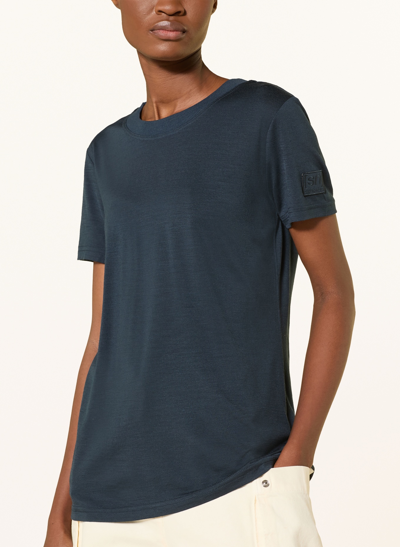 super.natural T-Shirt CASUAL RIB: DUNKELBLAU