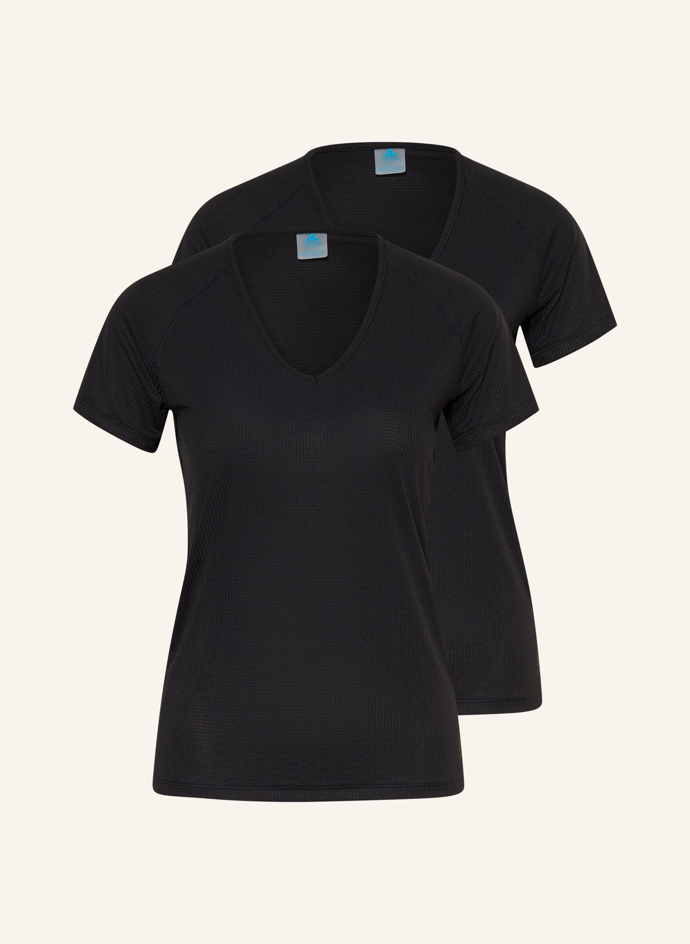 odlo 2-Pack ACTIVE LIGHT Performance Shirt: BLACK