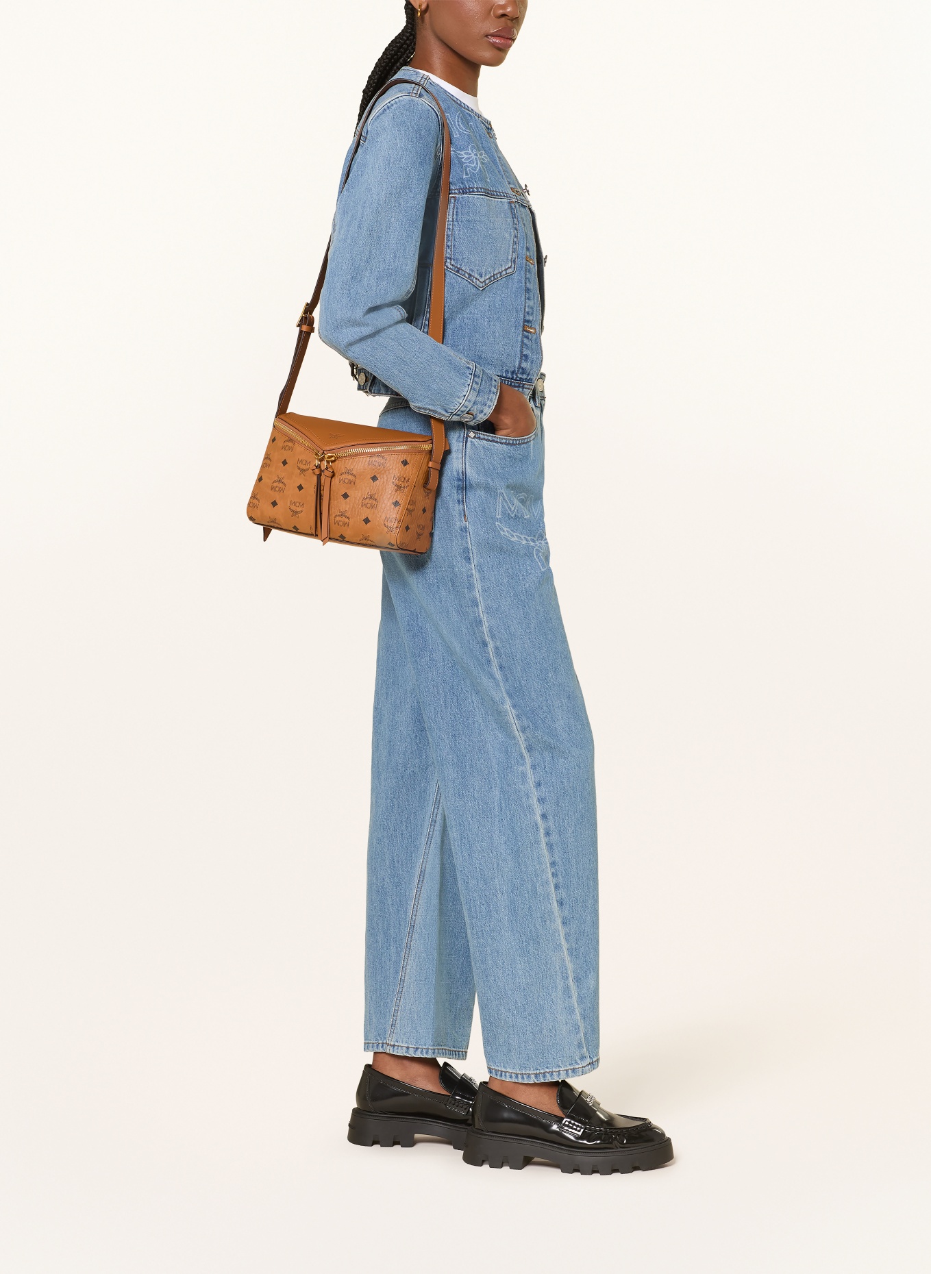 MCM Džíny s širokými nohavicemi: 1H LIGHT DENIM