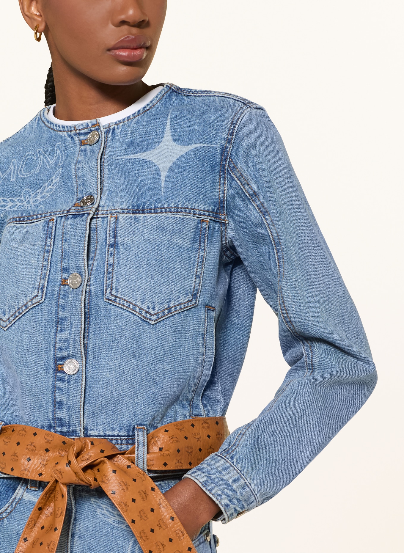 MCM džínová bunda: 1H LIGHT DENIM