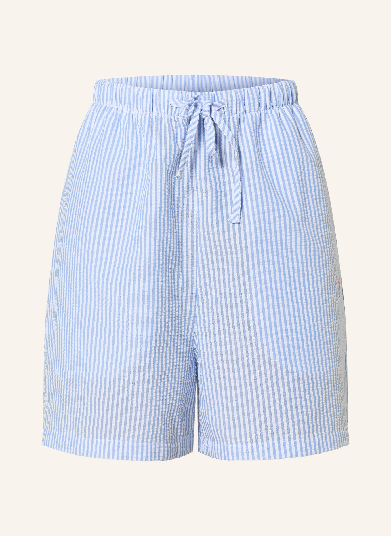 TOMMY HILFIGER Shorts: HELLBLAU / WEISS