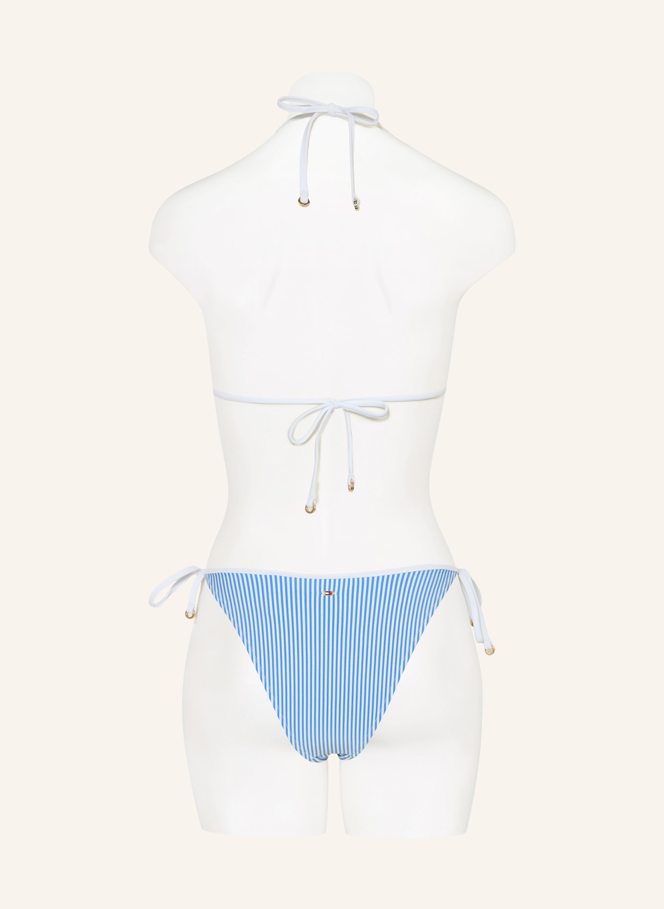 TOMMY HILFIGER Triangle bikini bottoms: BLUE / DARK BLUE / WHITE