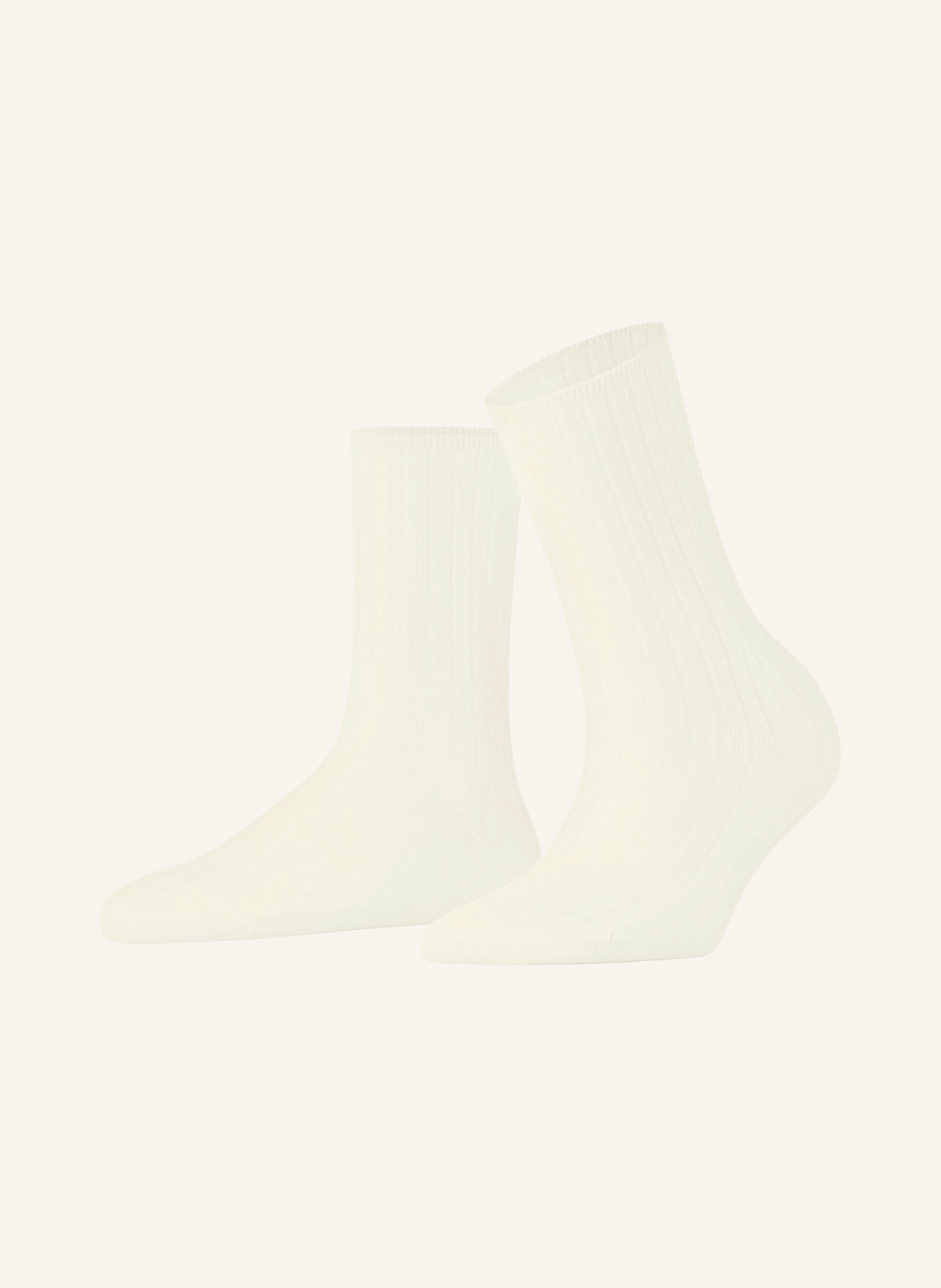 FALKE COTTON RIB socks: 2040 off-white