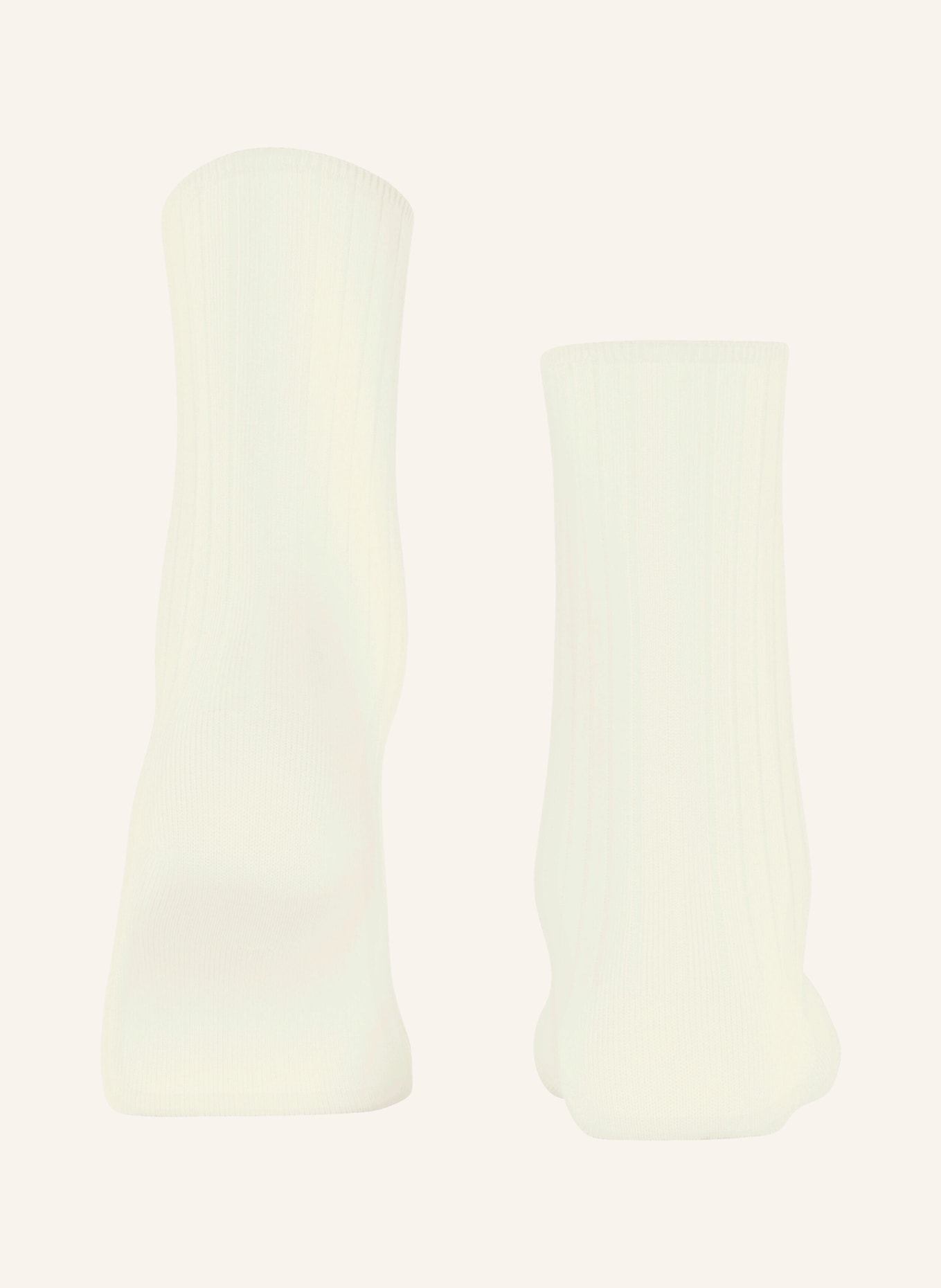 FALKE COTTON RIB socks: 2040 off-white