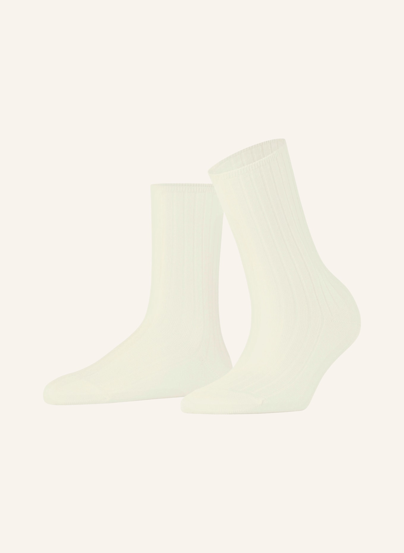 FALKE COTTON RIB socks: 2040 off-white