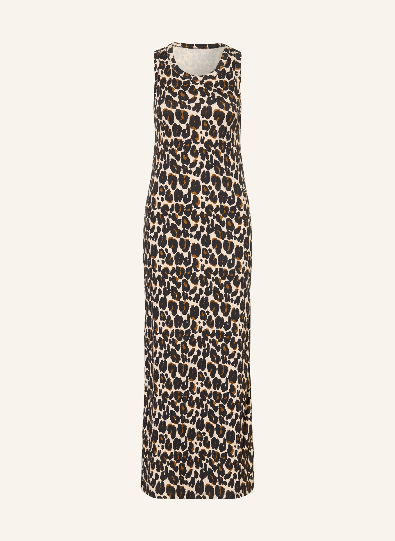 MAJESTIC FILATURES Robe en jersey: BEIGE / MARRON / NOIR