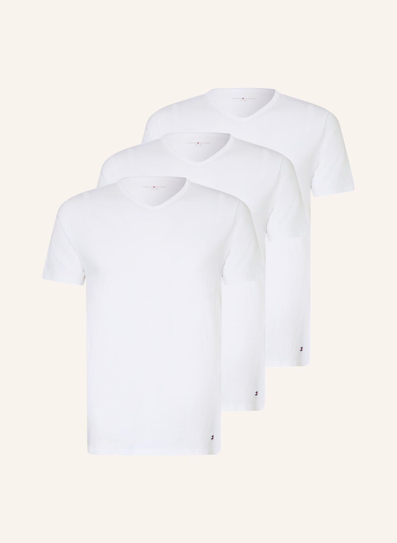 TOMMY HILFIGER 2er-Pack T-Shirts: WEISS