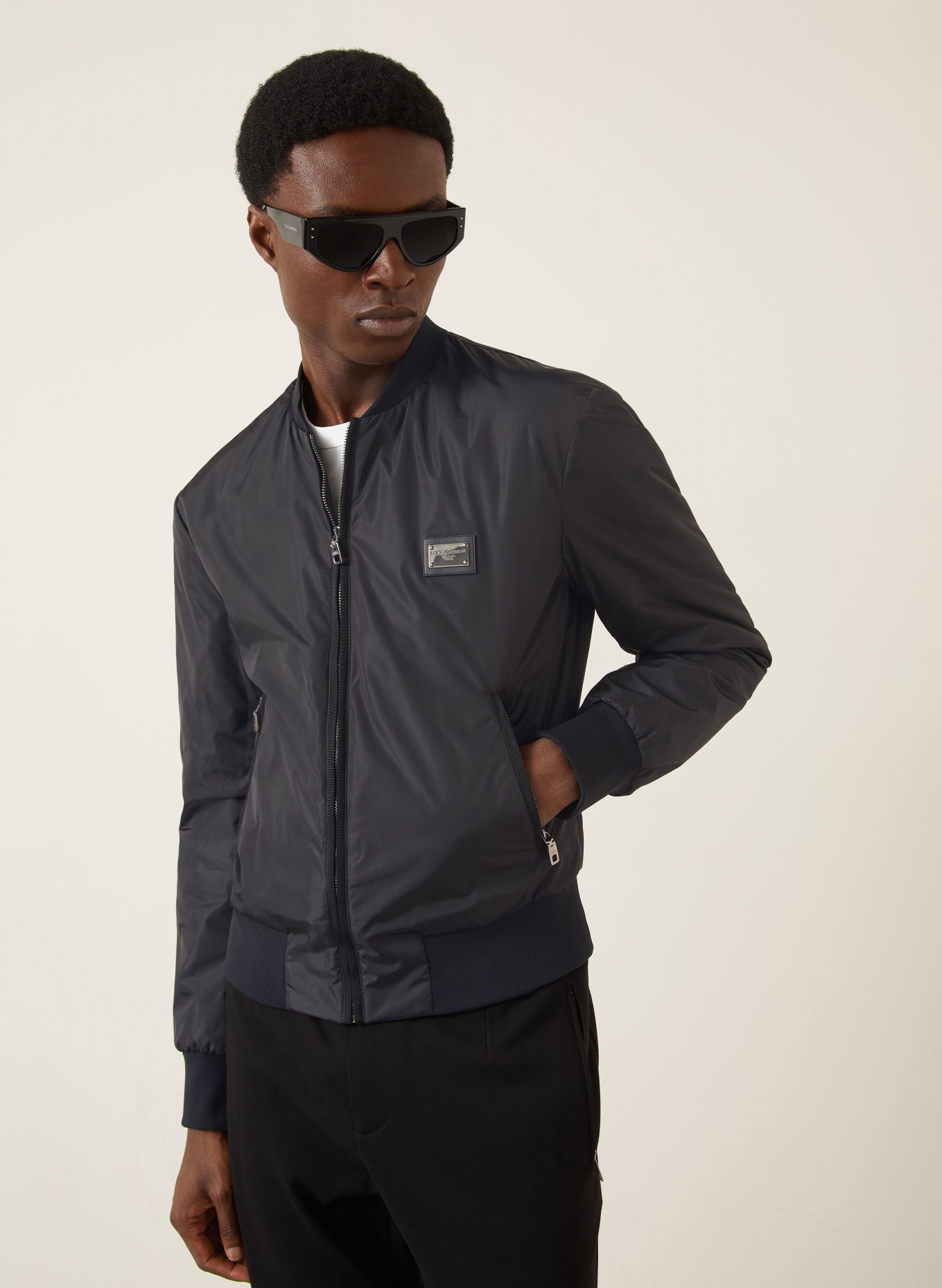 DOLCE & GABBANA Bomber jacket: BLACK