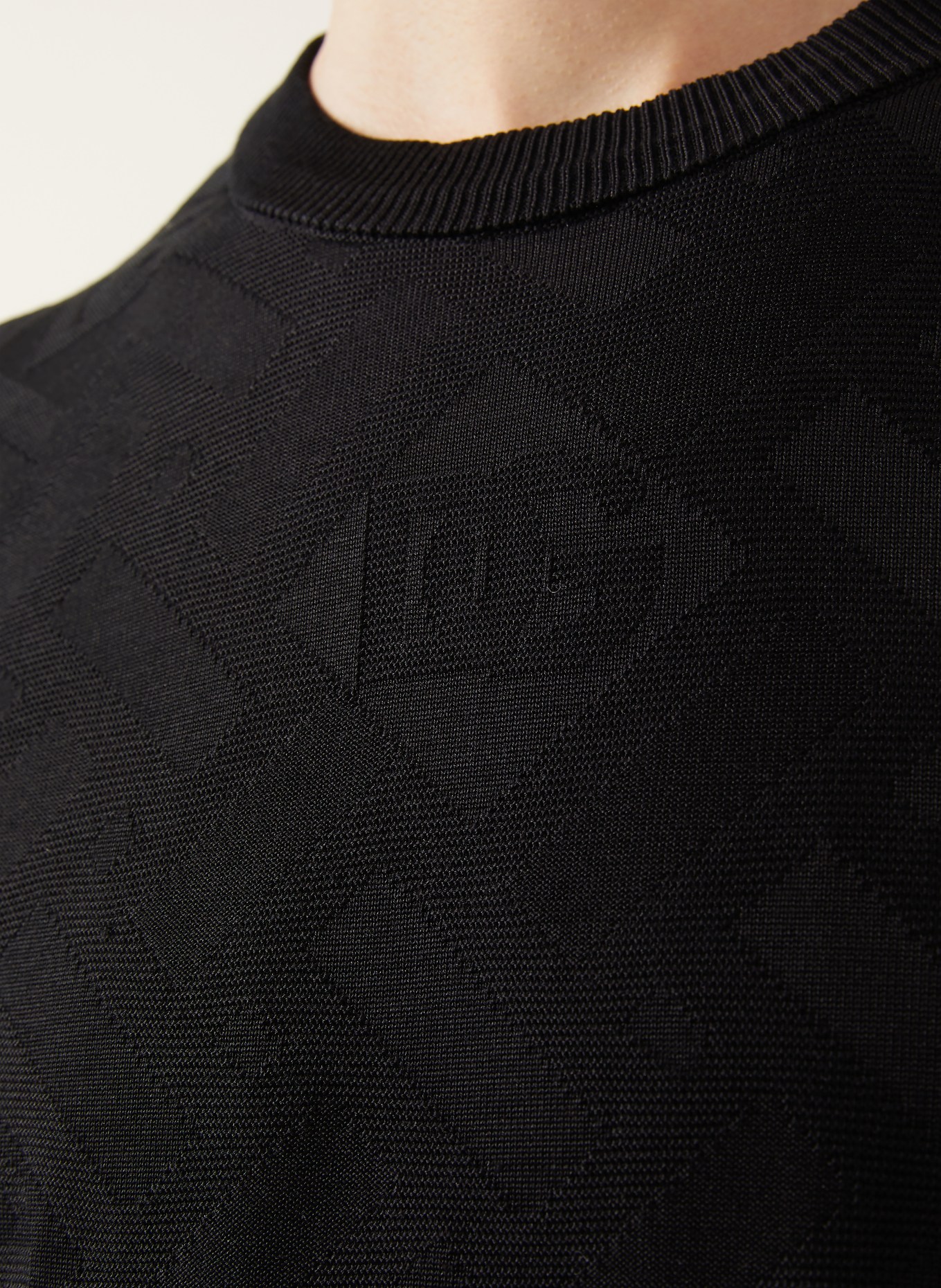 DOLCE & GABBANA Strick-Poloshirt aus Seide: SCHWARZ