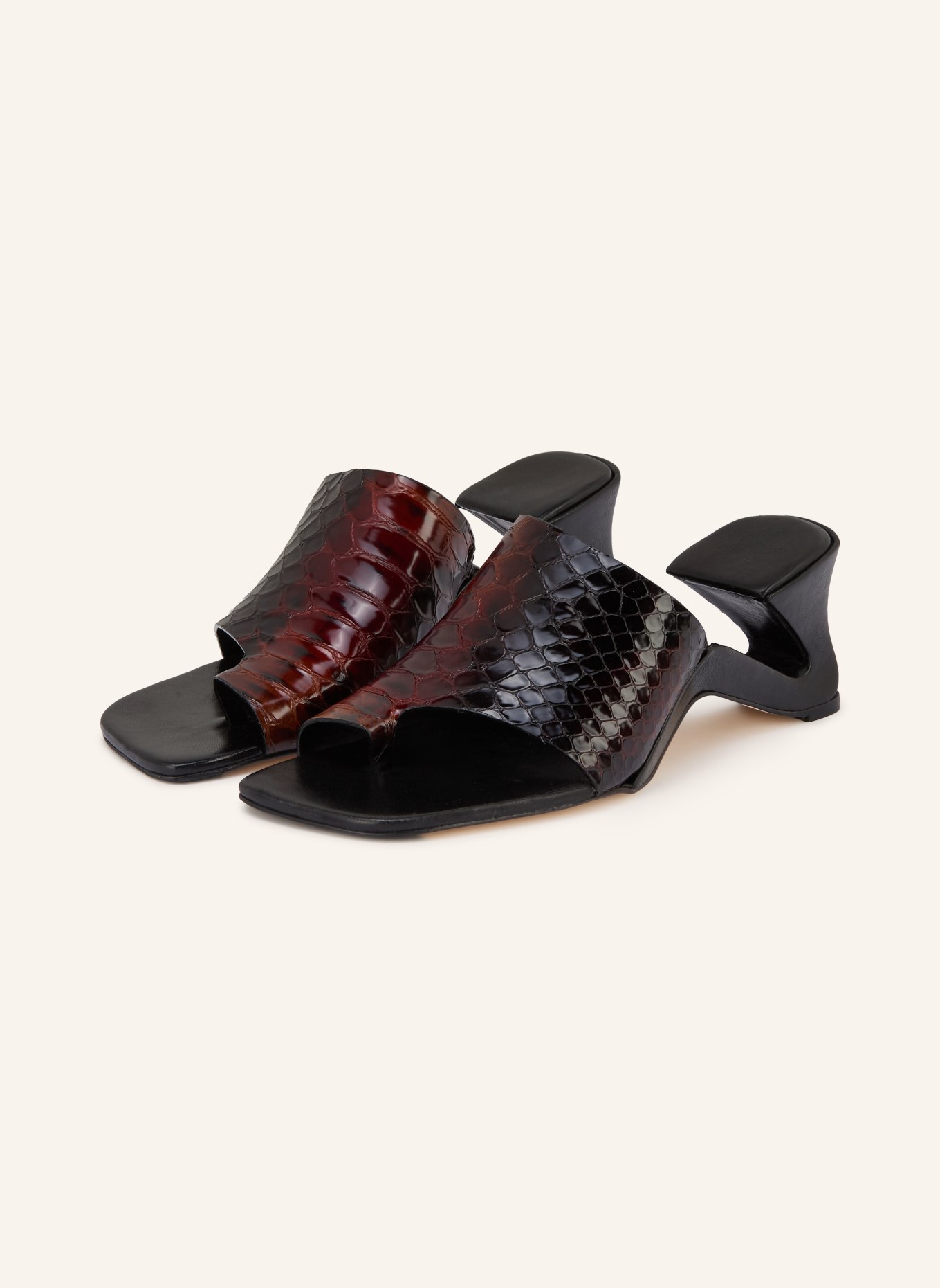 MIISTA GAELLE toe separators: BROWN / BLACK