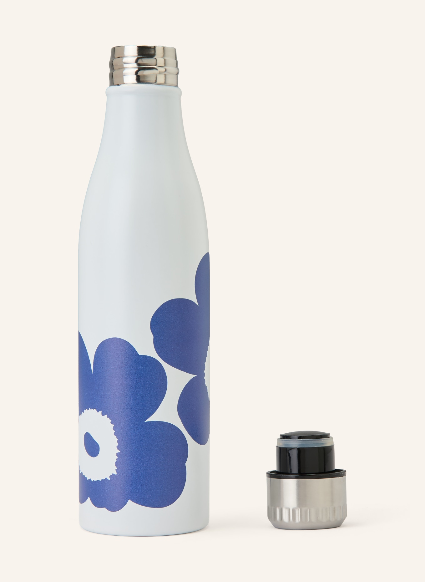 marimekko Insulated bottle: WHITE / SILVER / DARK BLUE
