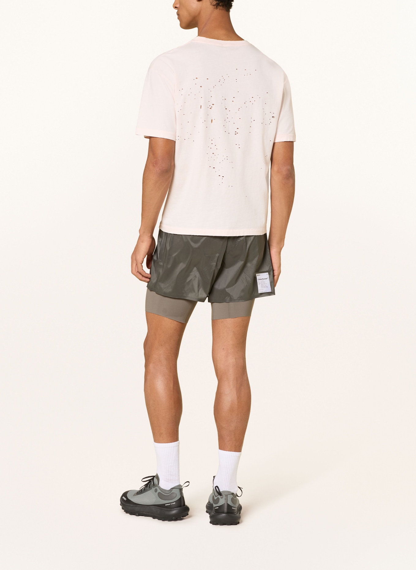 SATISFY T-shirt MOUTHTEC™: ROSE CLAIR / ROUGE FONCÉ