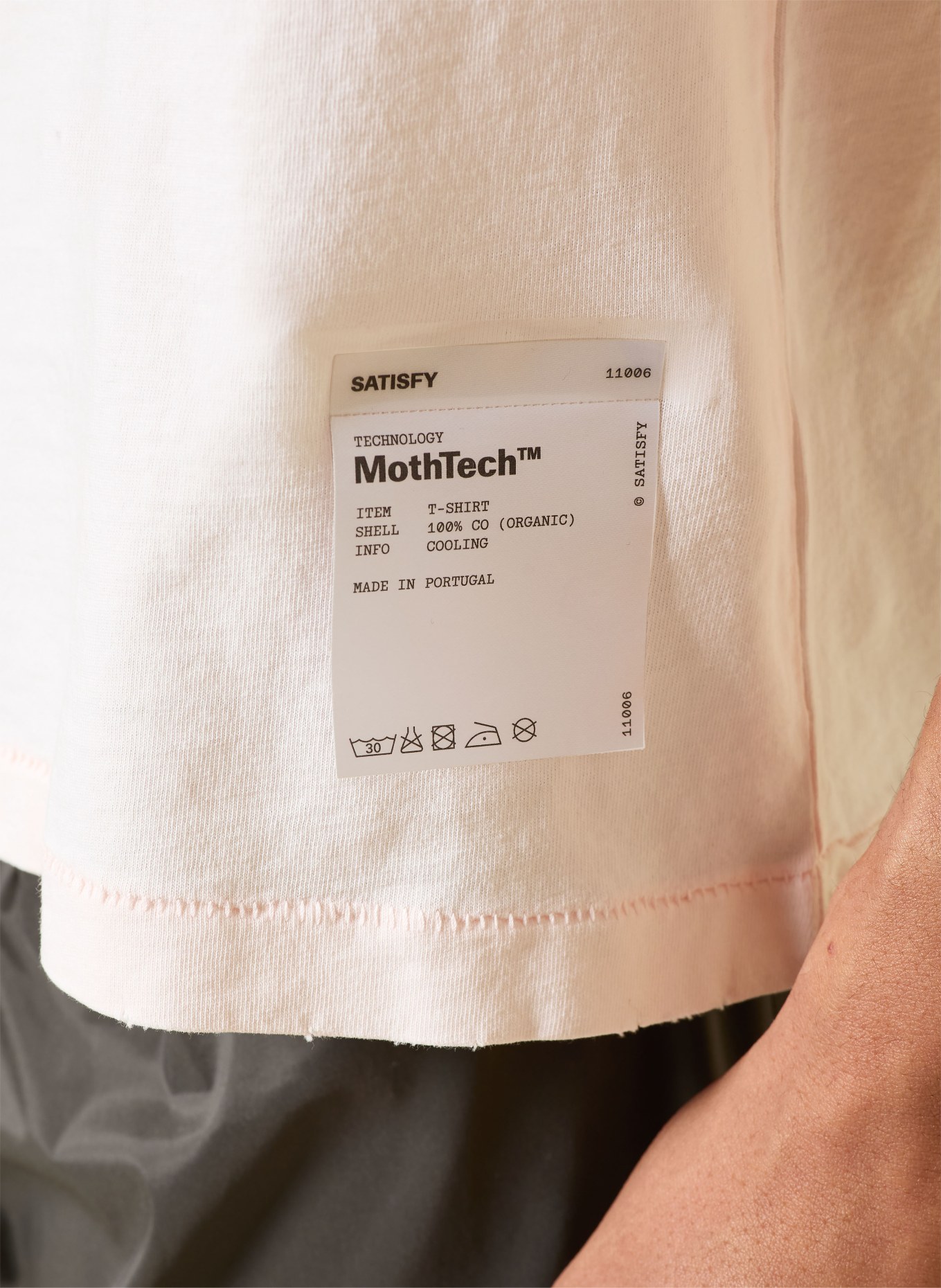 SATISFY T-shirt MOUTHTEC™: ROSE CLAIR / ROUGE FONCÉ