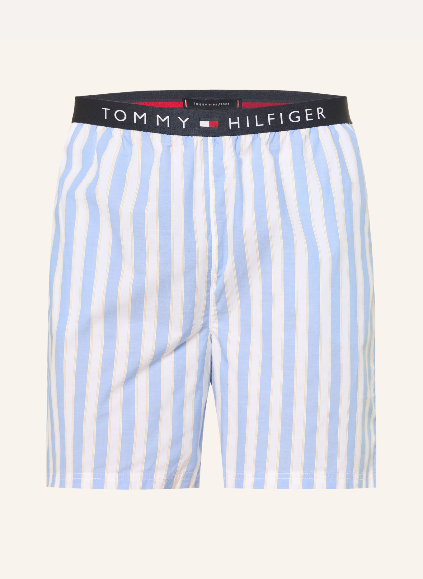 TOMMY HILFIGER Sleep shorts: LIGHT BLUE / YELLOW / WHITE