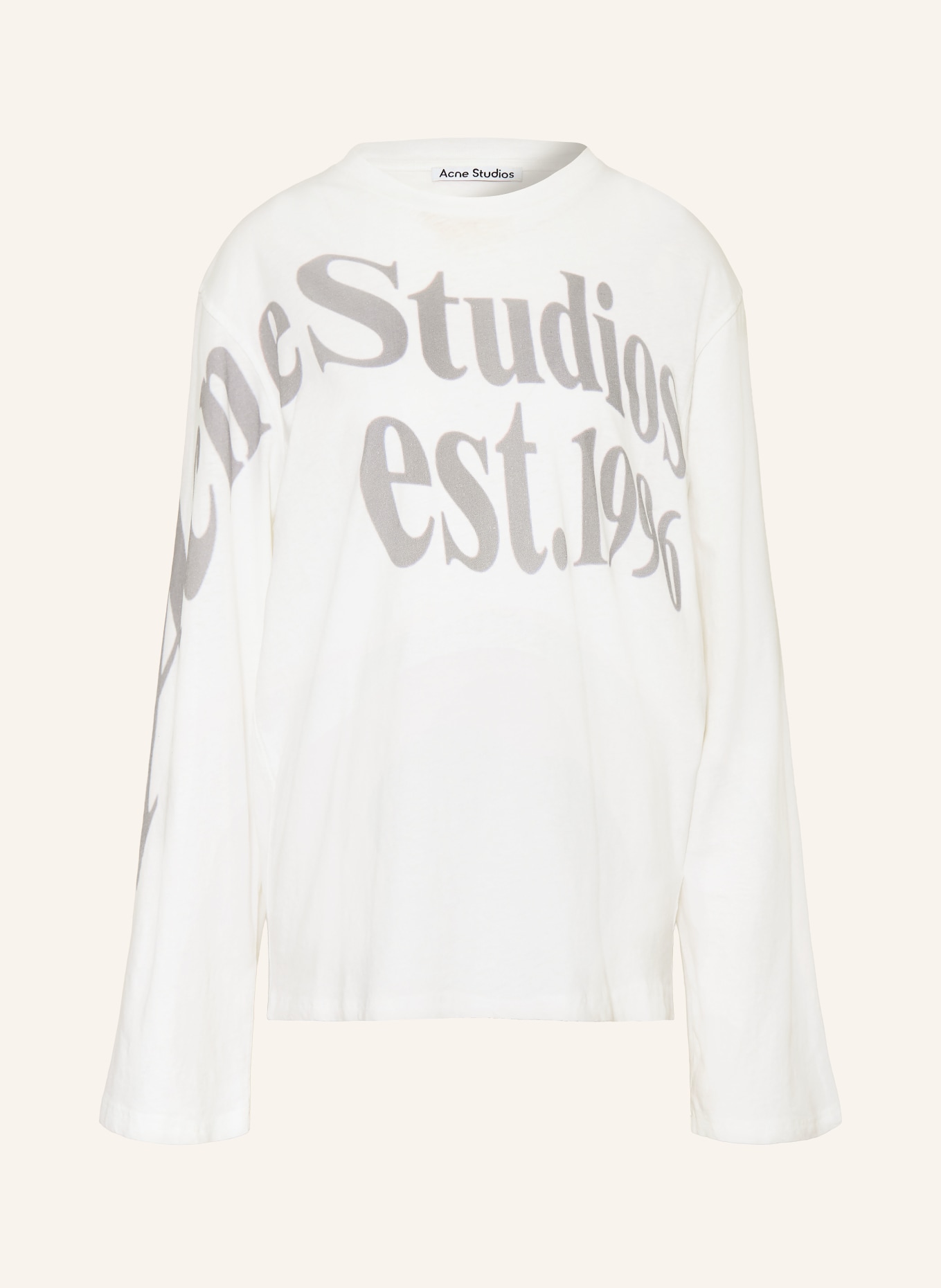 Acne Studios Longsleeve: WEISS / GRAU