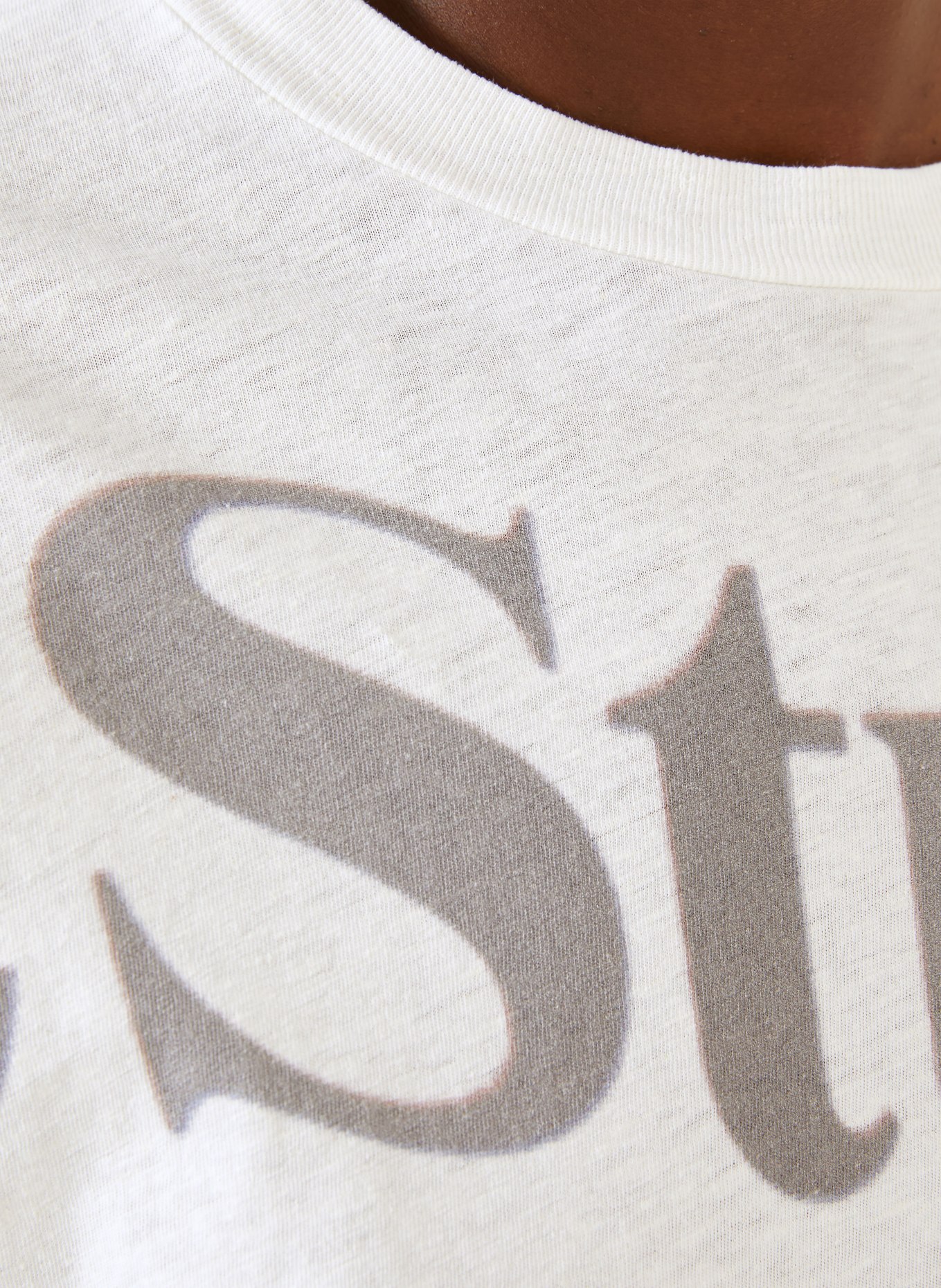 Acne Studios Longsleeve: WEISS / GRAU