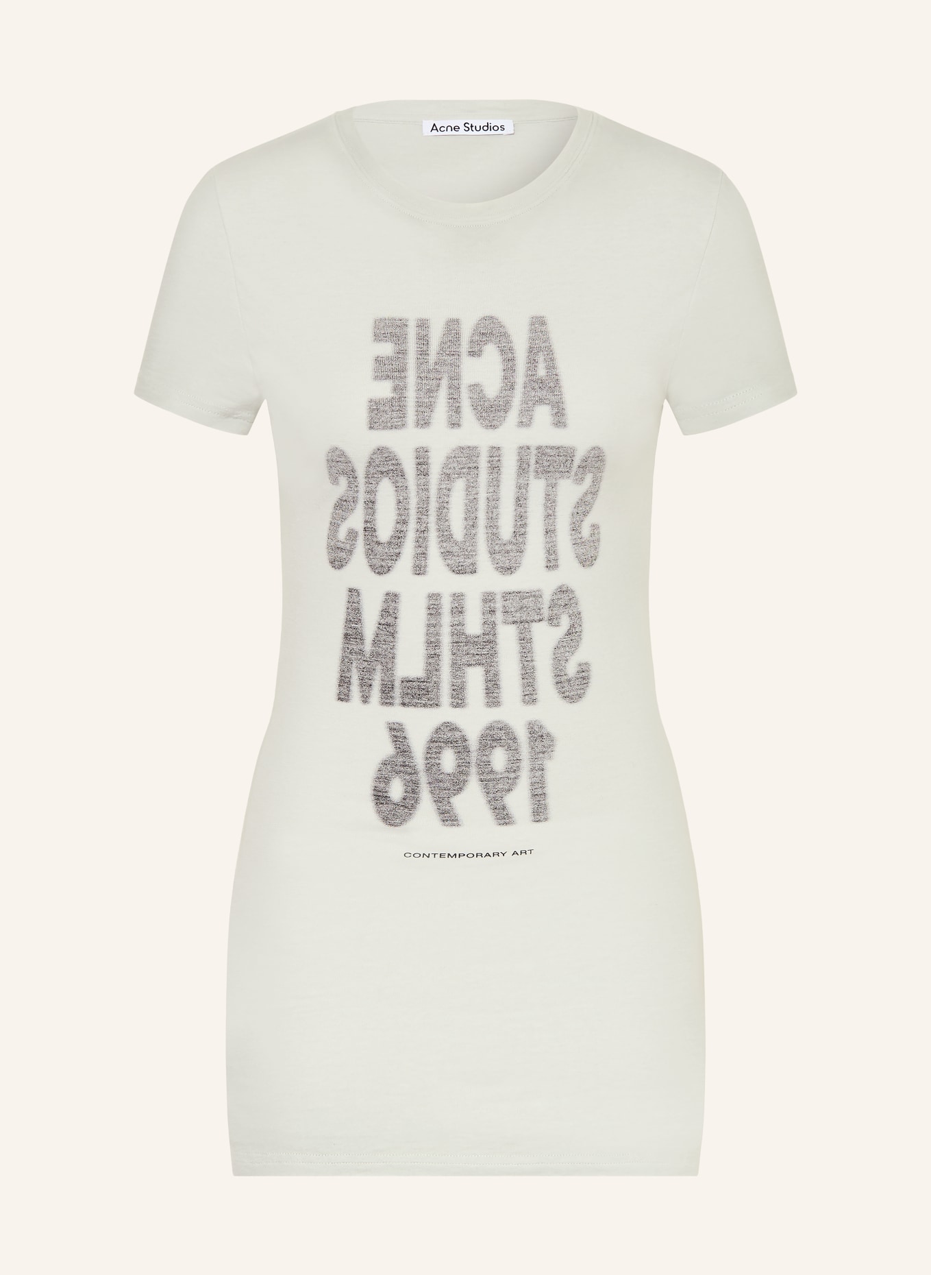 Acne Studios Koszulka: JASNOZIELONY / CZARNY