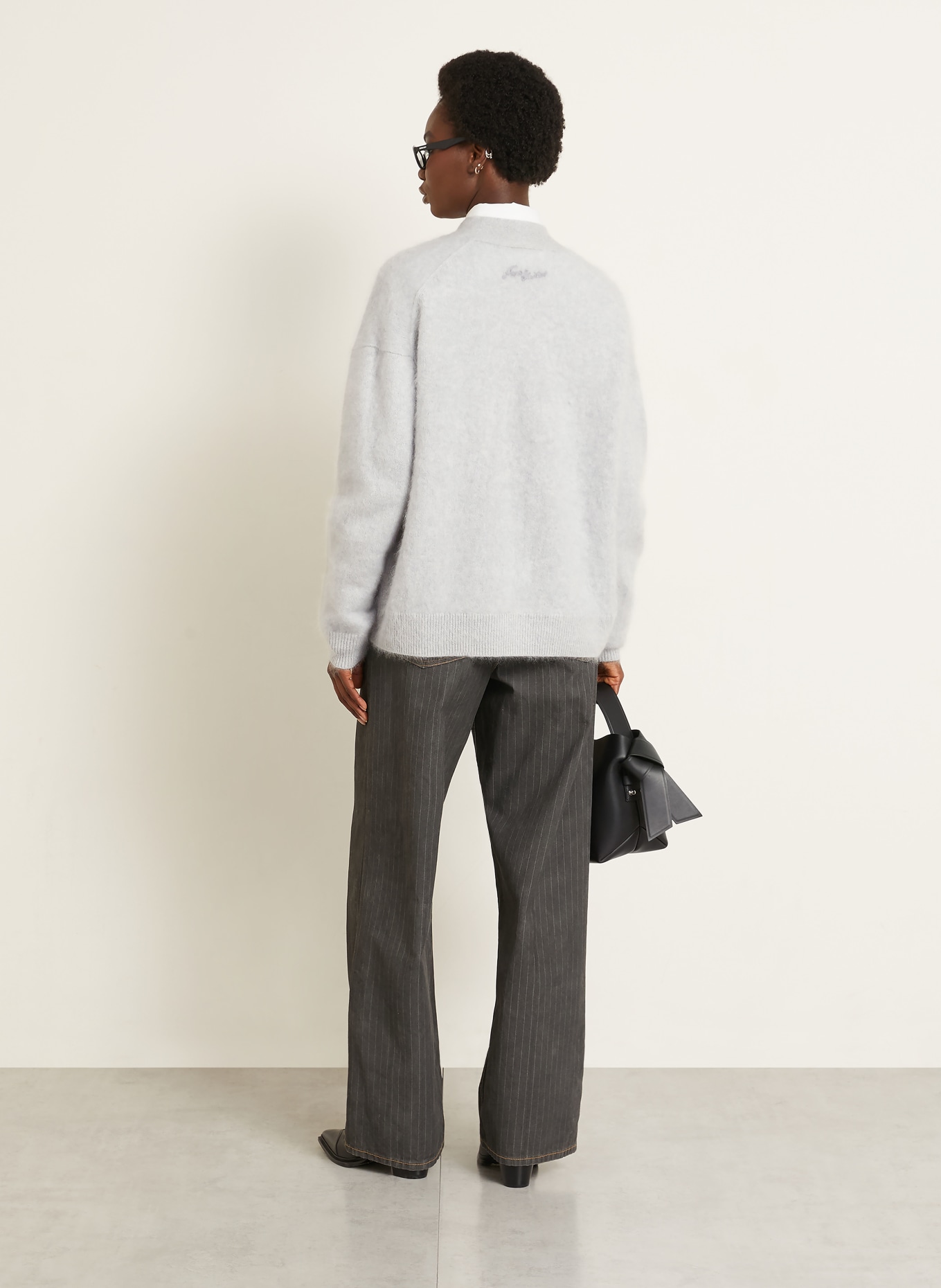 Acne Studios Cashmere cardigan: LIGHT GRAY