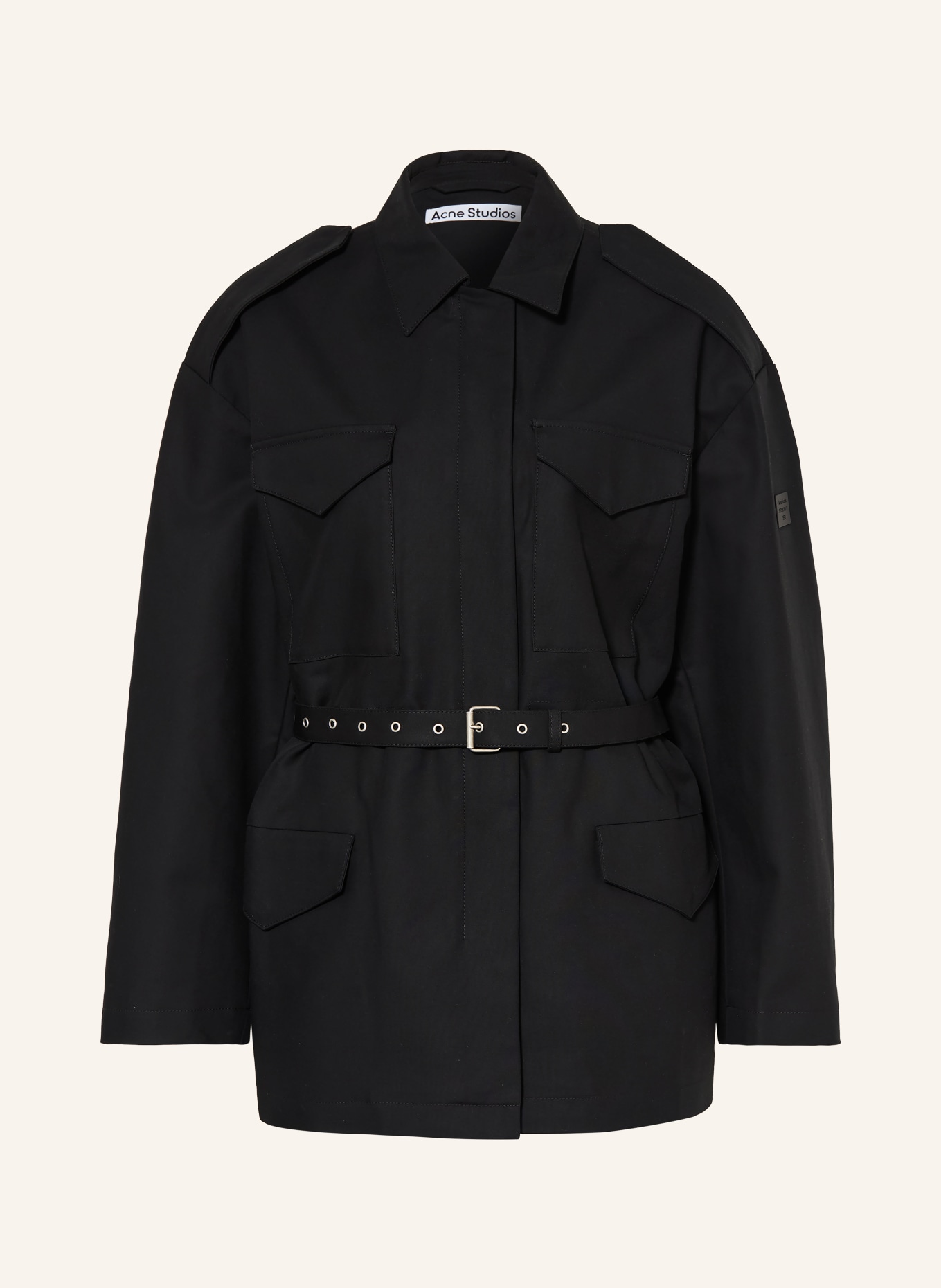 Acne Studios Veste de travail: NOIR