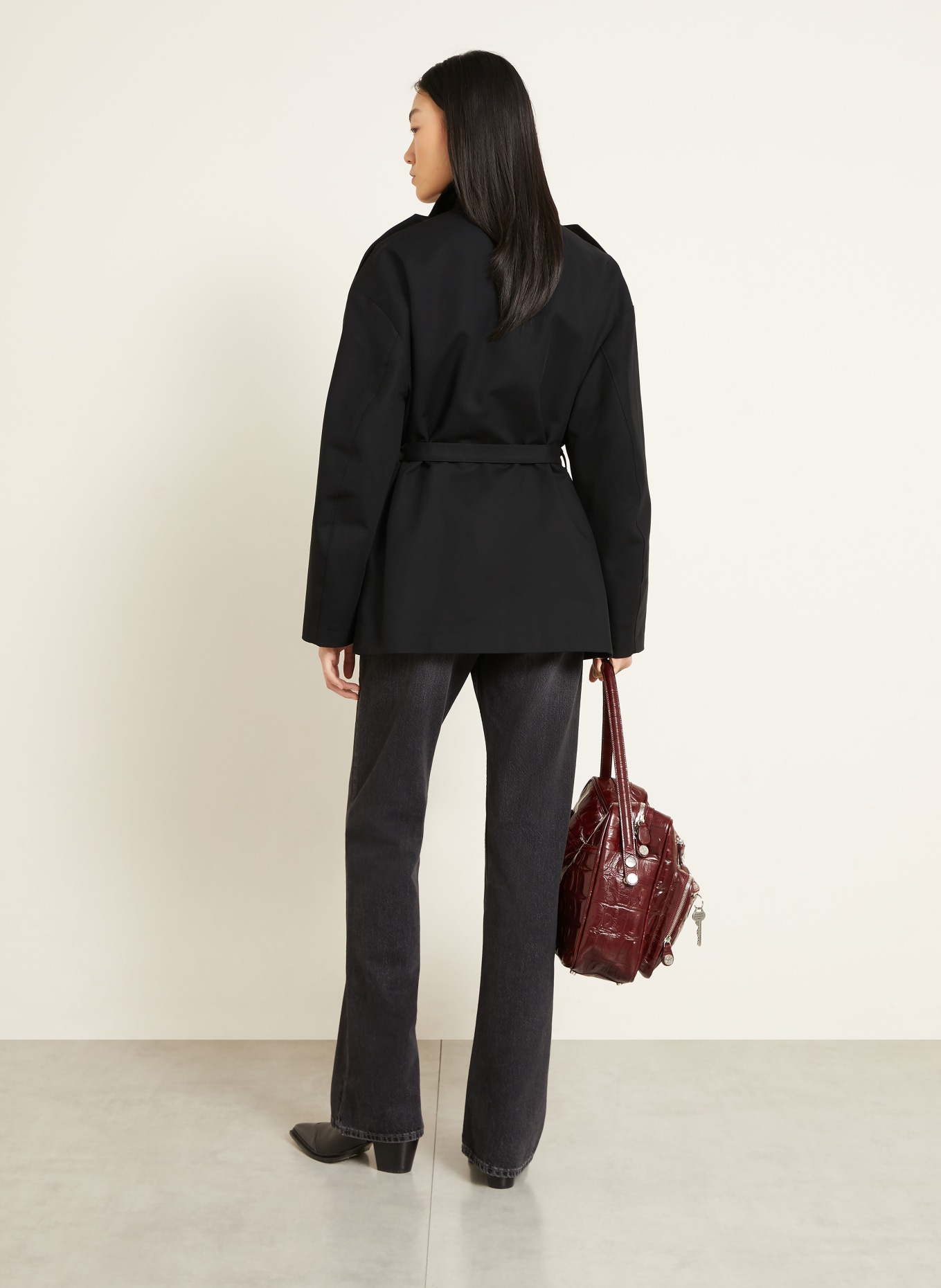 Acne Studios Veste de travail: NOIR