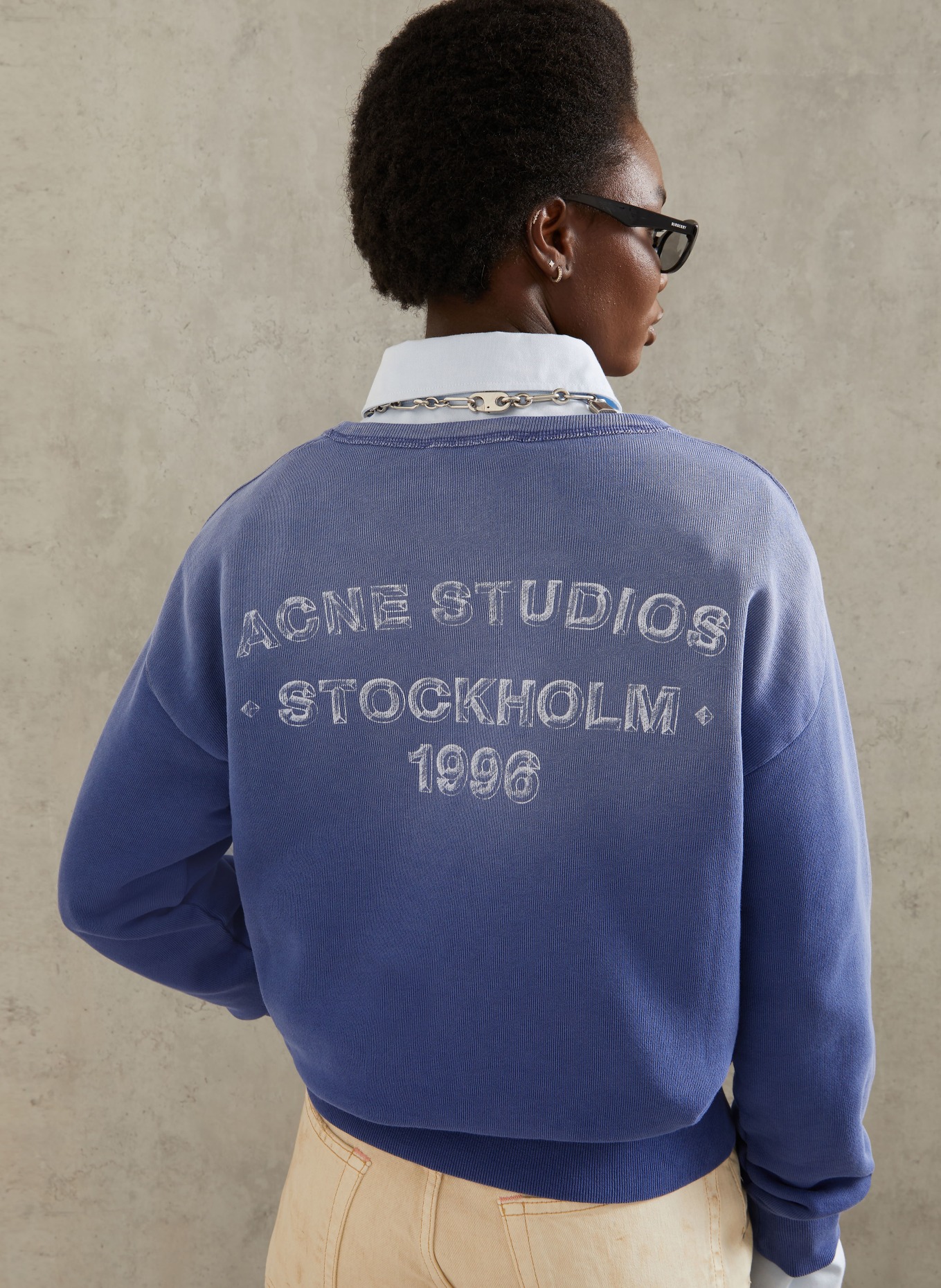 Acne Studios Sweatshirt: HELLBLAU