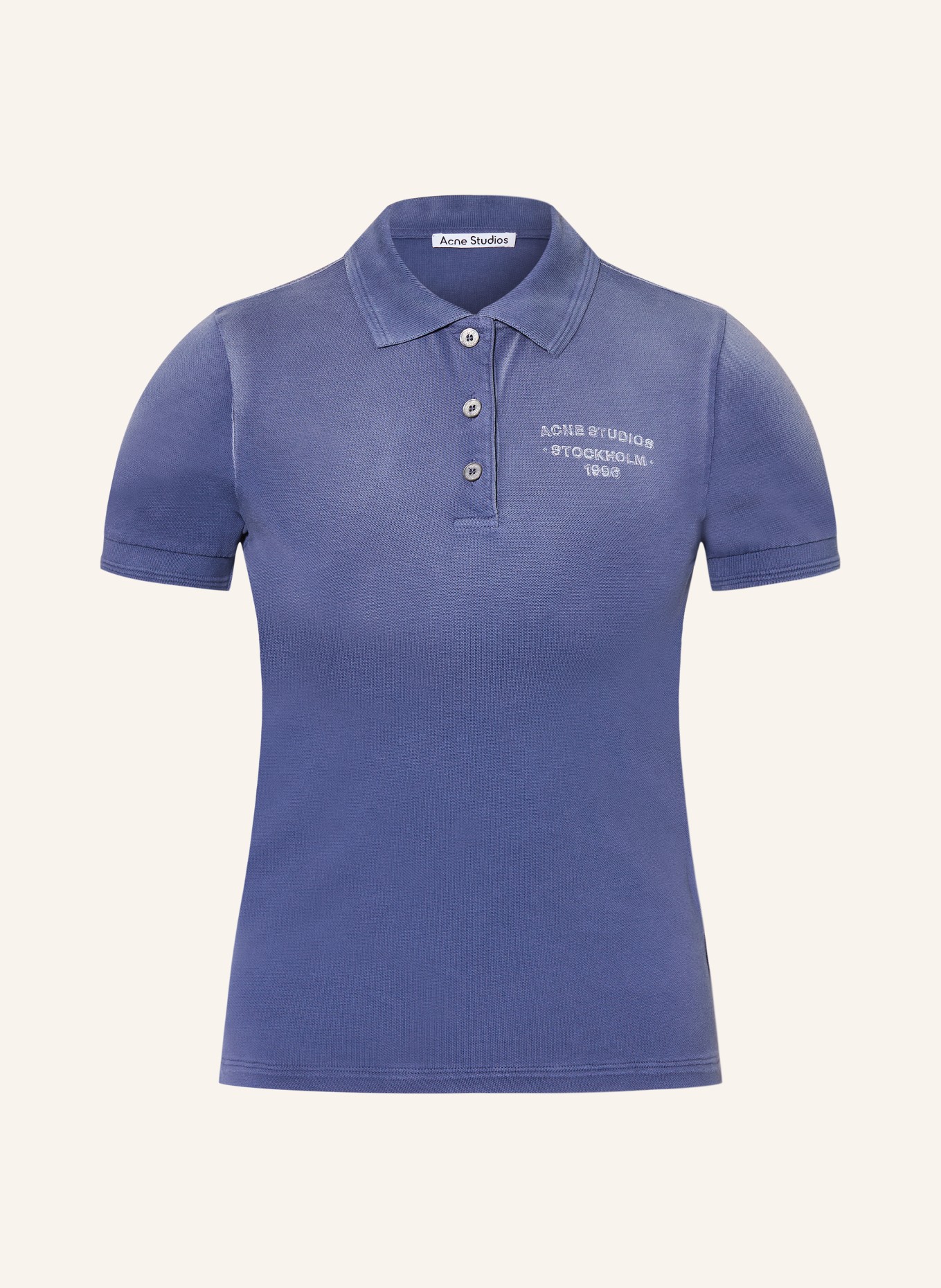 Acne Studios Polo en piqué: BLEU