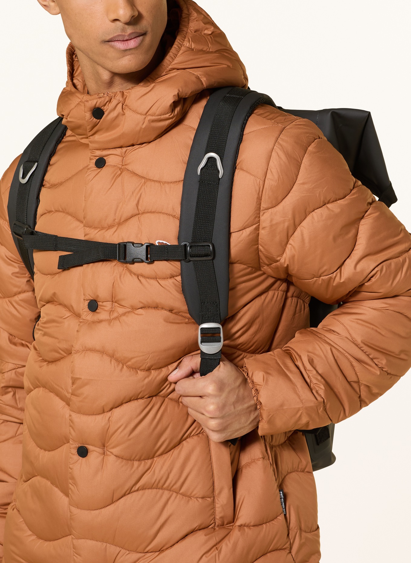 CAFÉ DU CYCLISTE Rucksack mit Laptop-Fach: SCHWARZ