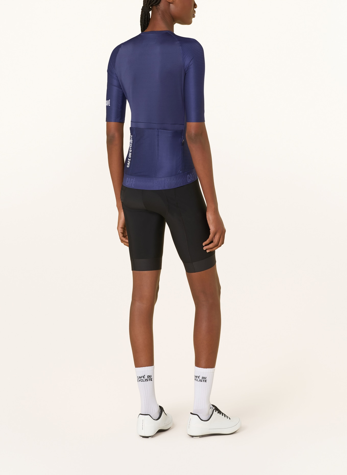 CAFÉ DU CYCLISTE Radtrikot VINCIANE: DUNKELBLAU