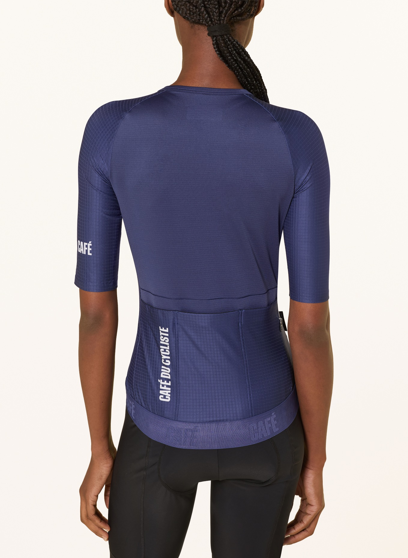CAFÉ DU CYCLISTE Radtrikot VINCIANE: DUNKELBLAU