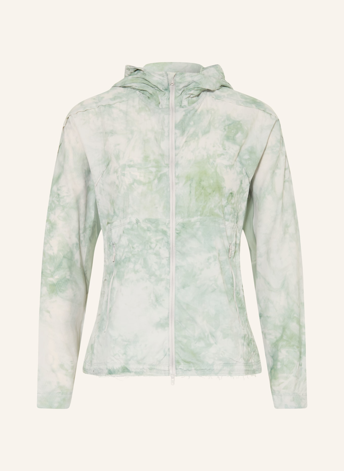 Y-3 Laufjacke: HELLGRÜN / WEISS